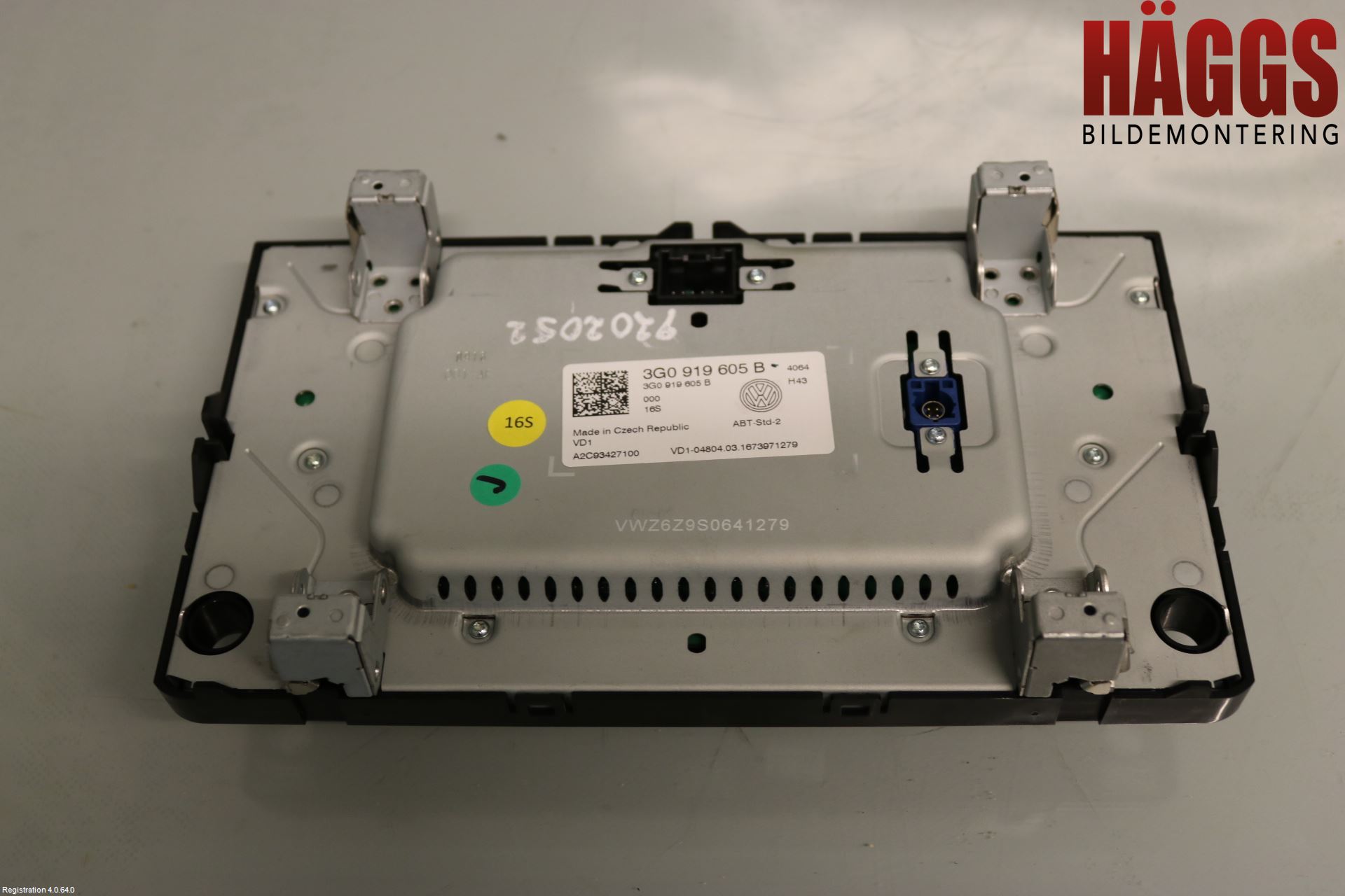 Volkswagen VW GOLF / E-GOLF VII 13-20 Cd Radio - Multimediapanel