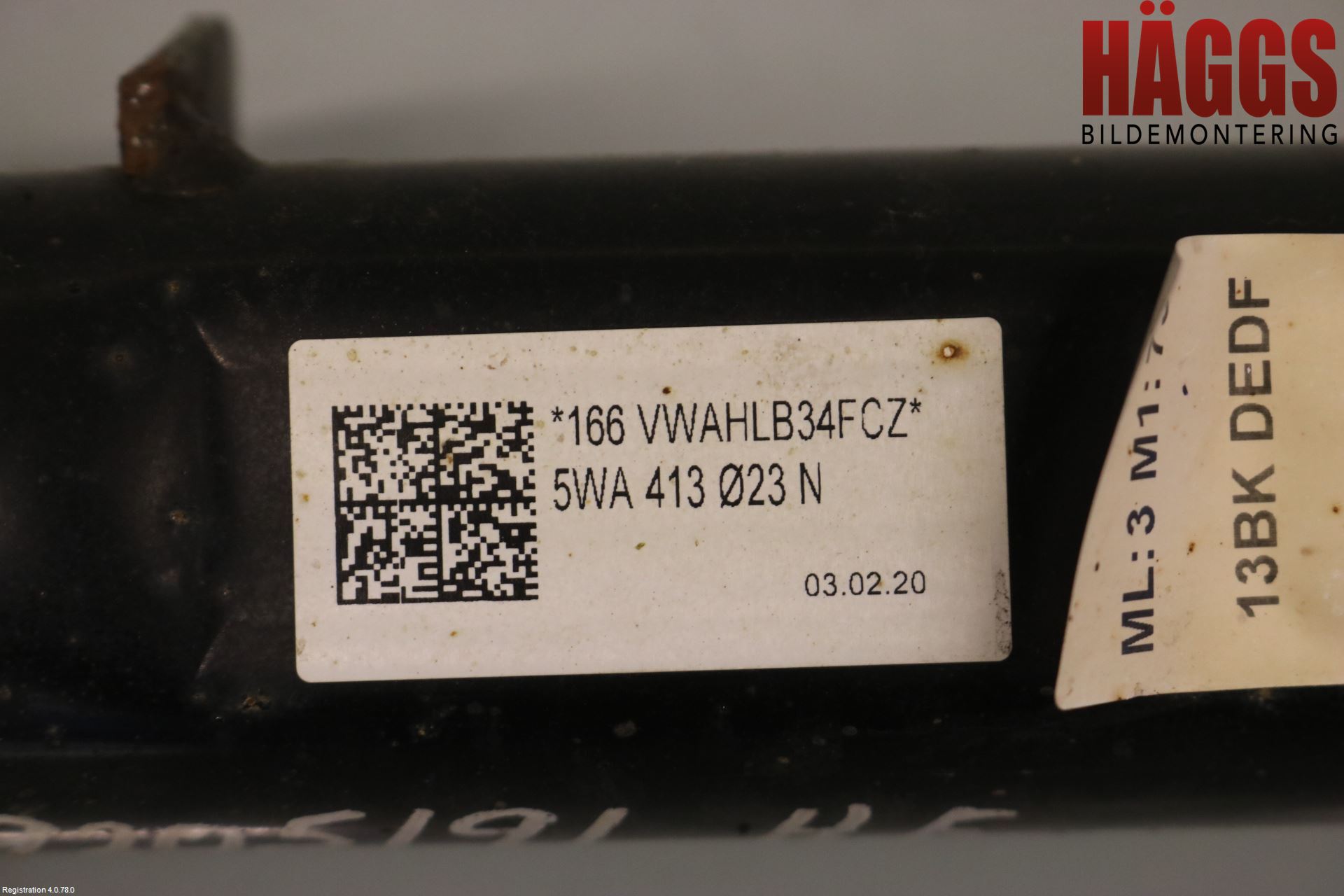 Volkswagen VW GOLF / E-GOLF VIII 20- Fjäderben Fram Höger
