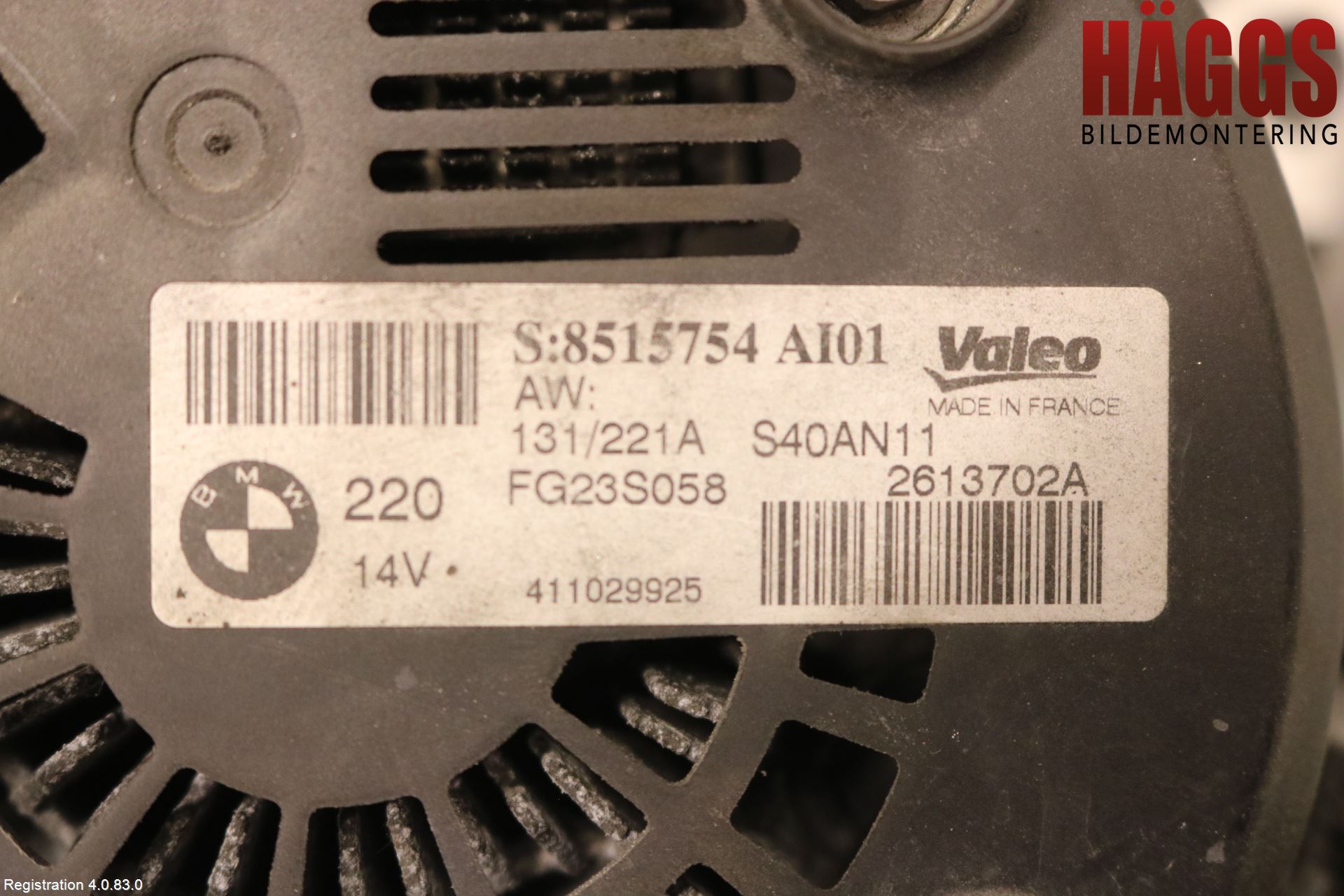 BMW X3 F25 10-17 Generator