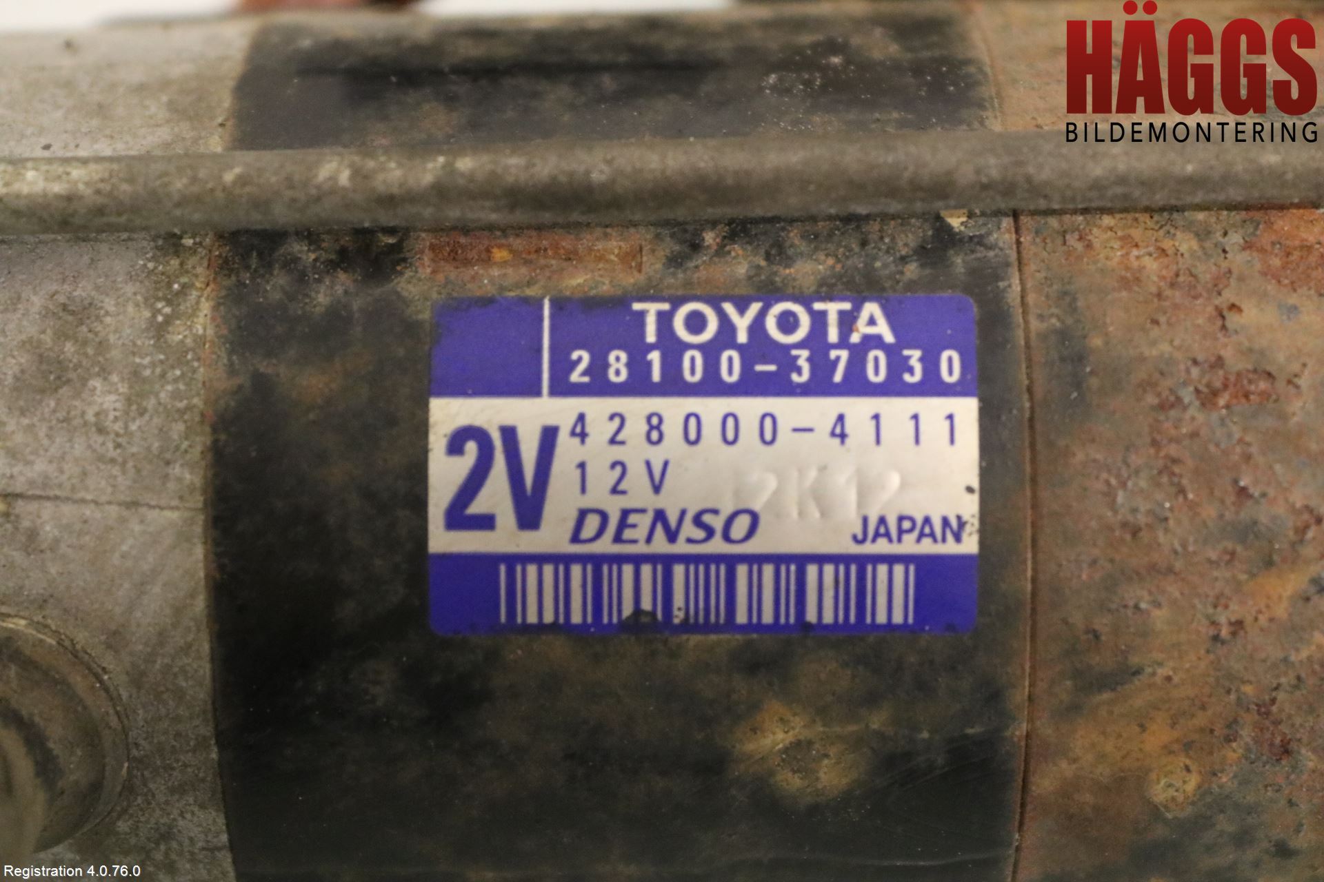 Toyota RAV 4 06-12 Startmotor