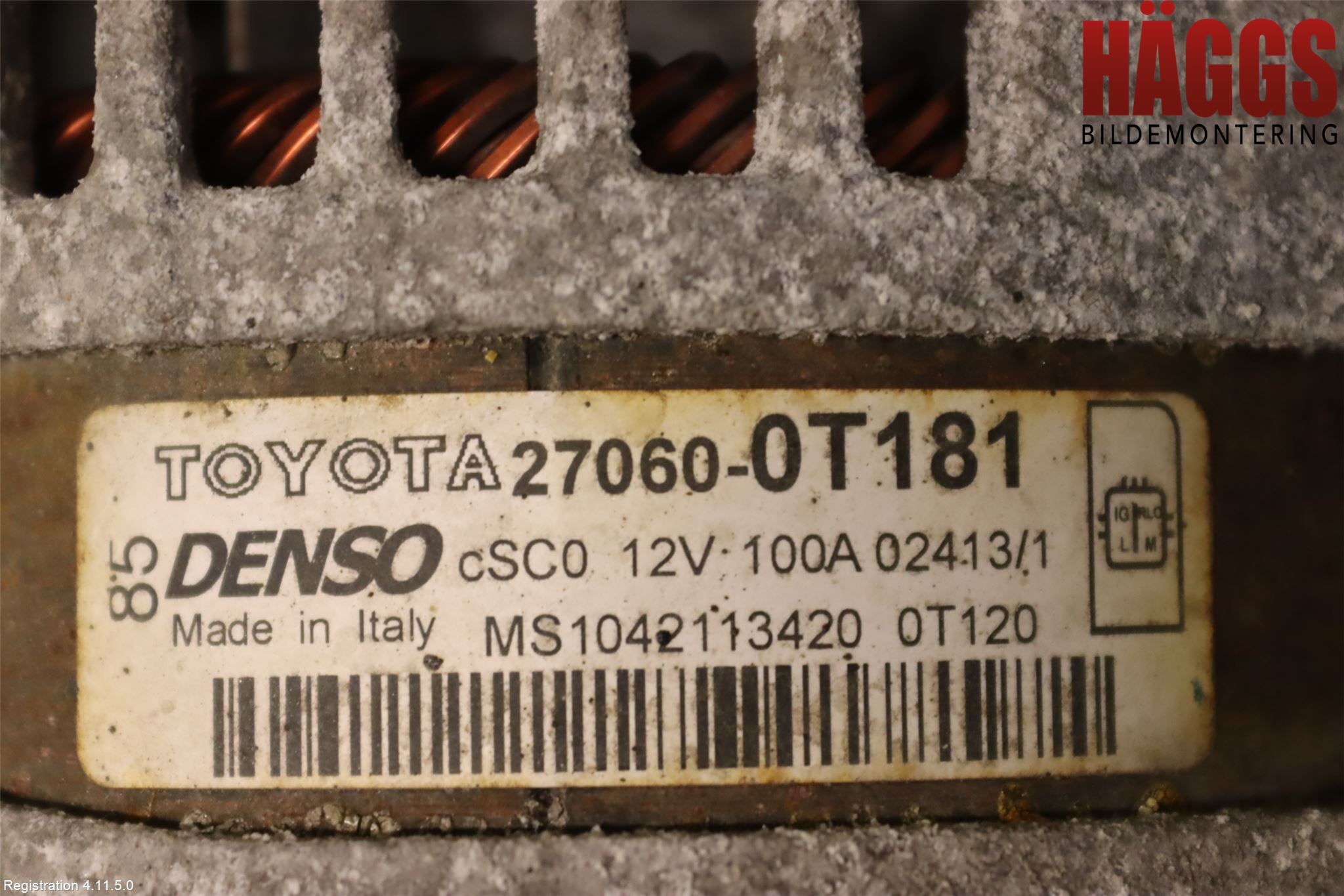 Toyota AVENSIS 09-15 Generator
