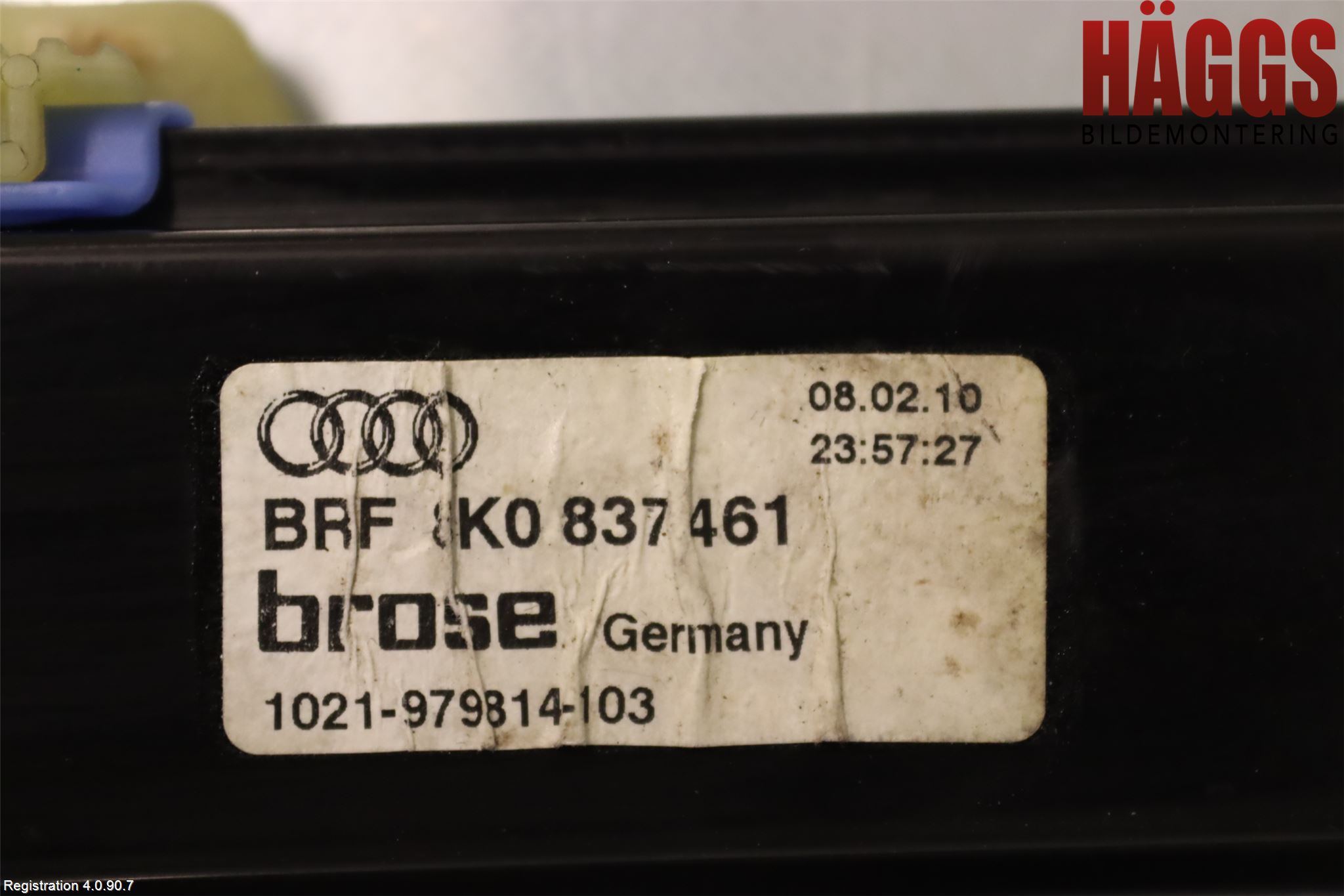 Audi A4/S4 08-11 Fönsterhissmekanism