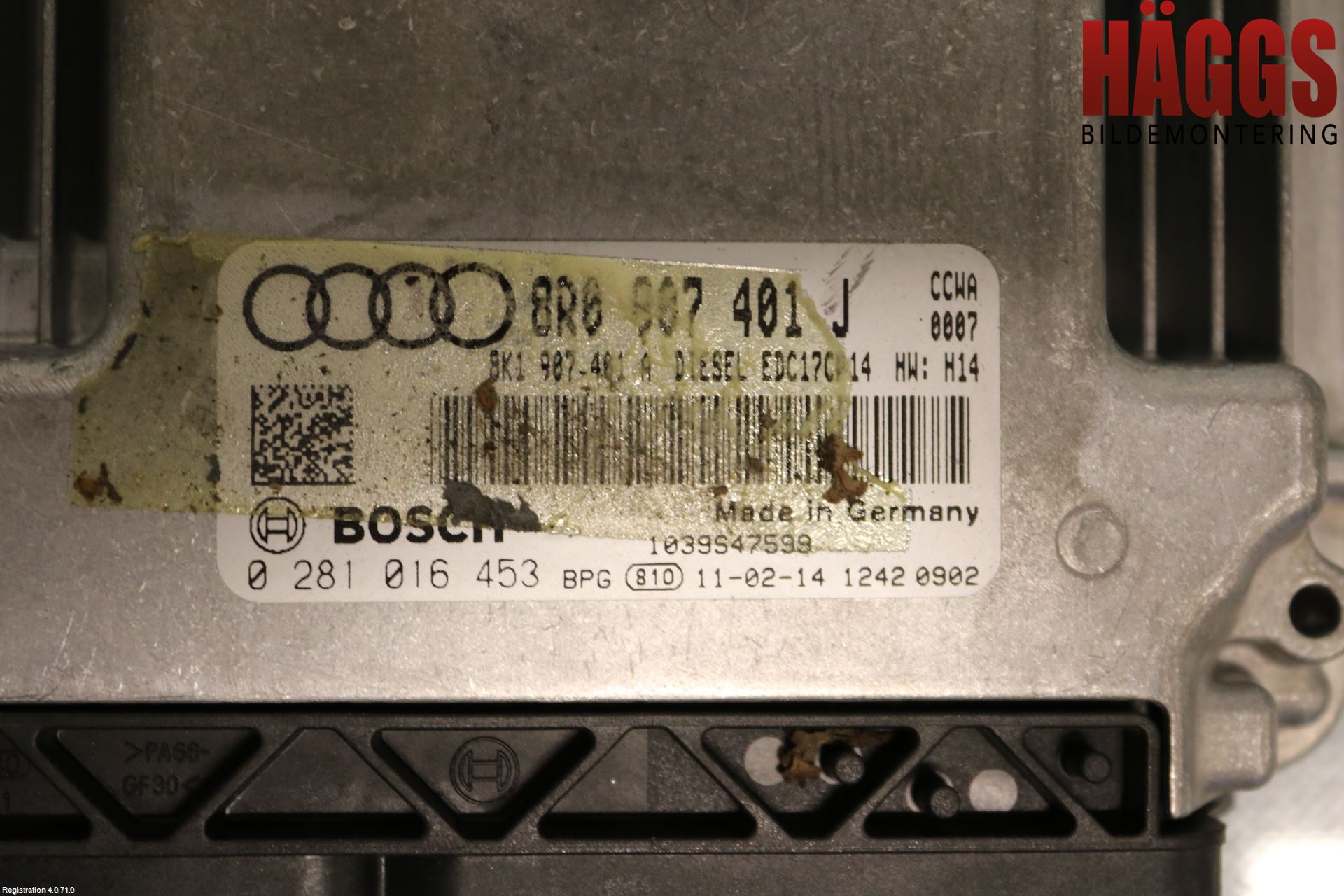 Audi A4/S4 08-11 Styrenhet Inspump Diesel
