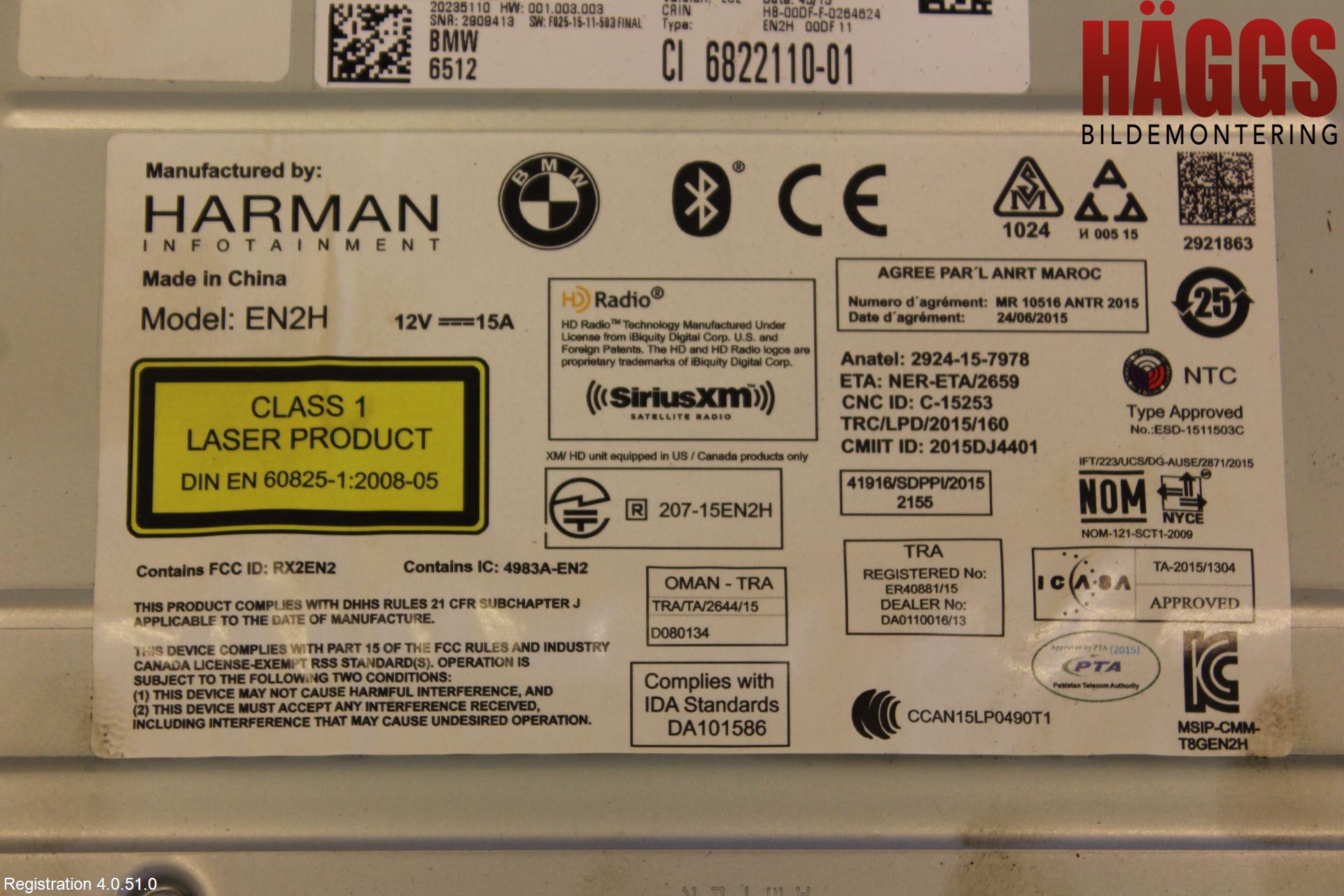 BMW X3 F25 10-17 Cd Radio - Multimediapanel