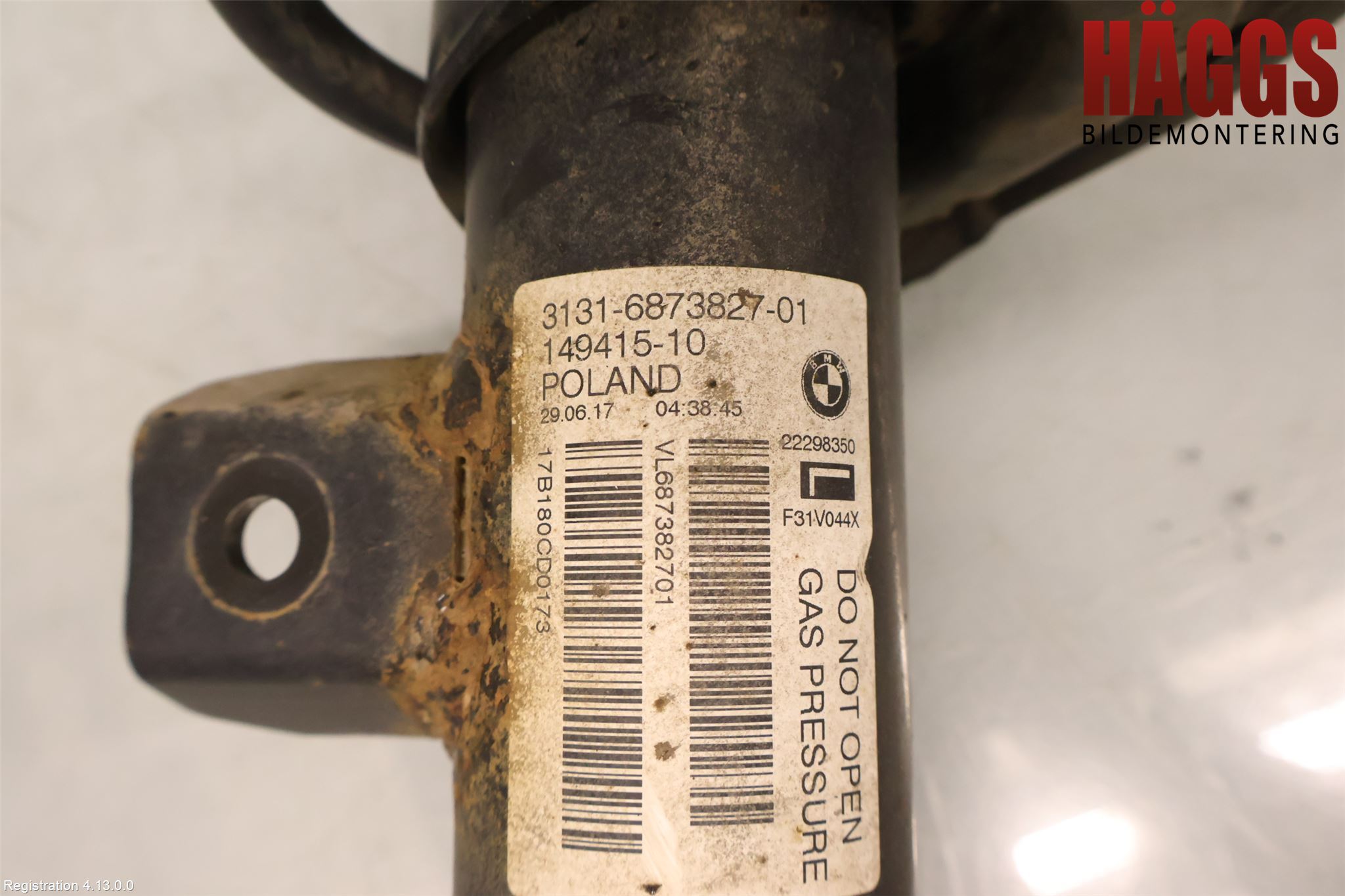BMW 3 F30/F31/F80 12-19 Fjäderben Fram Vänster