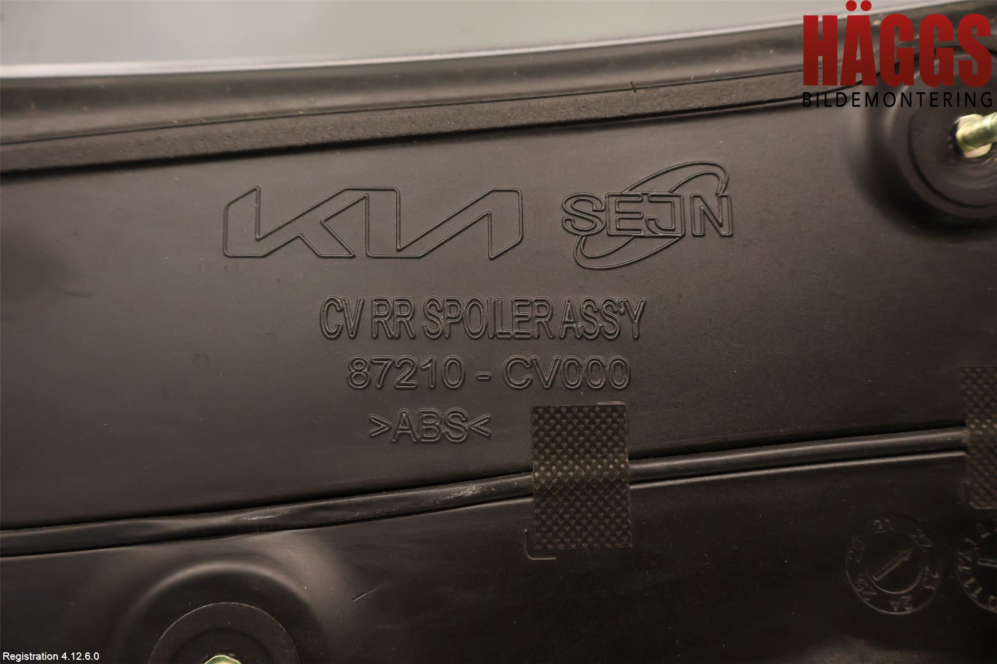 Kia EV6 (CV) 22- Spoiler Baklucka