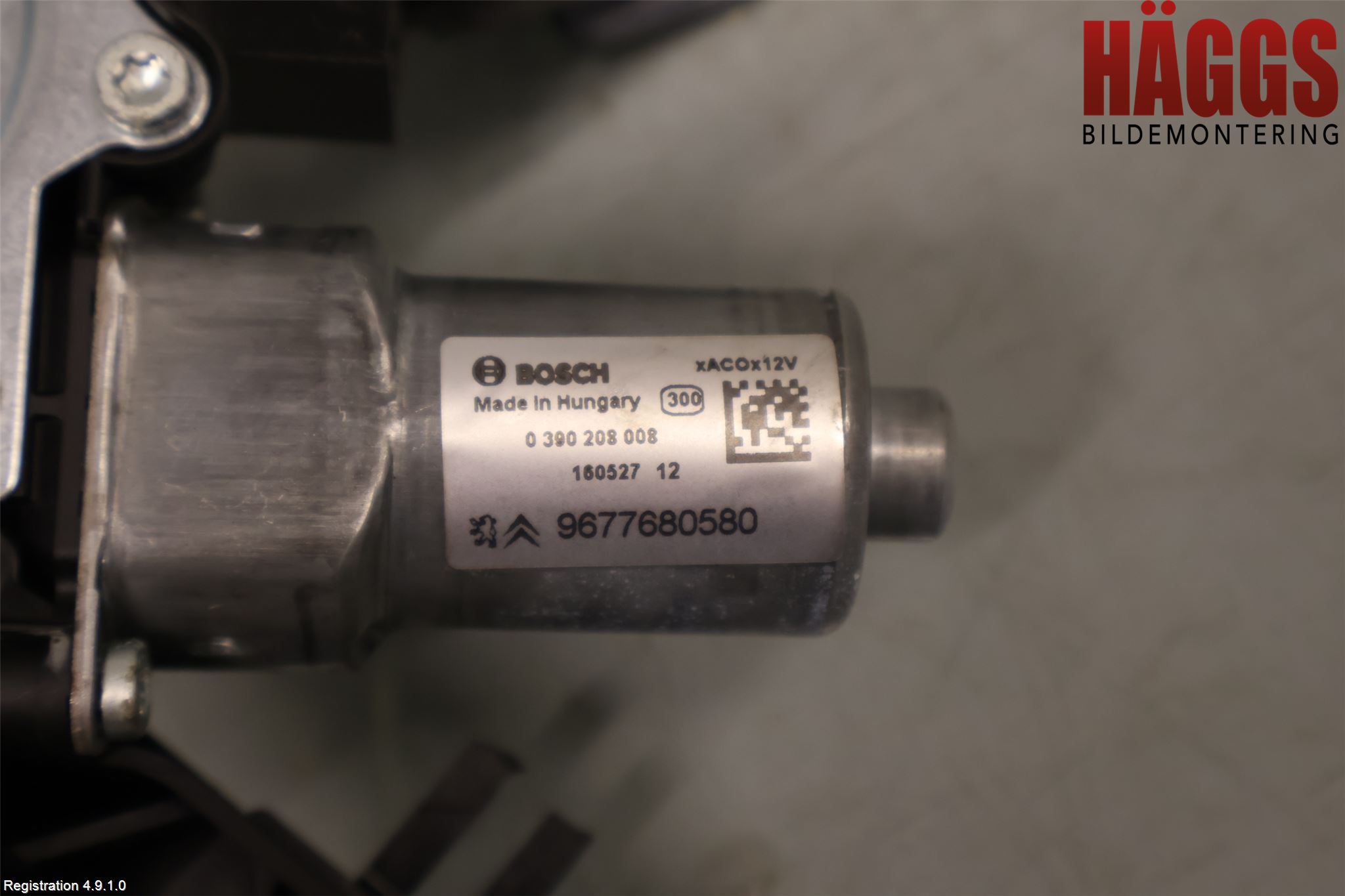 Citroen C4 PICASSO 14-18 Torkarmotor Baklucka