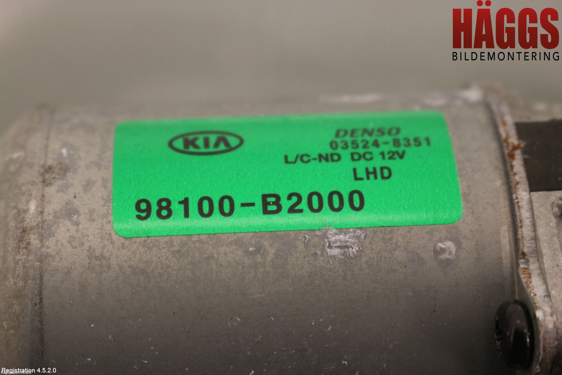 Kia SOUL 09- Torkarmotor Vindruta