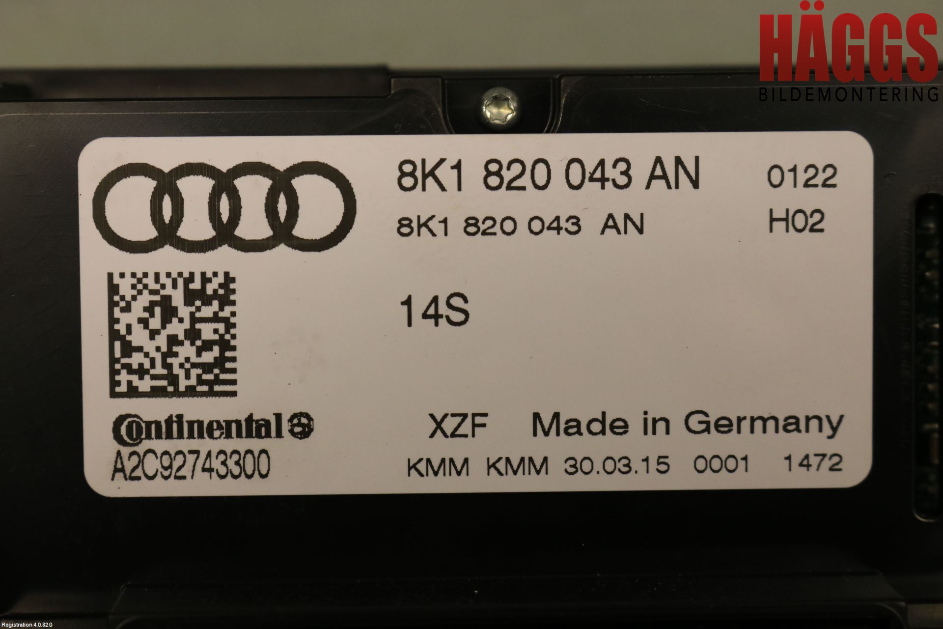 Audi A5 07-16 Ac Styrenhet Ac Manöveren