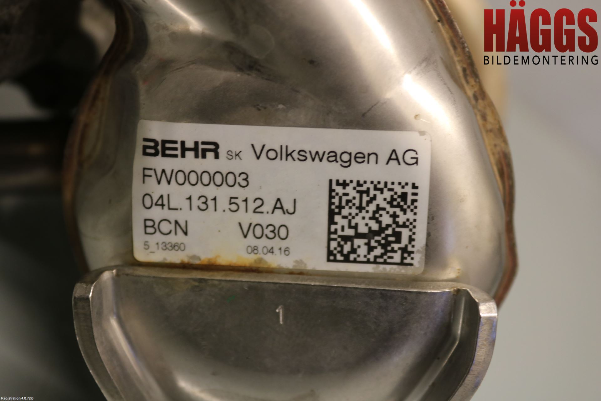 Volkswagen VW CADDY 16-20 Avgaskylare