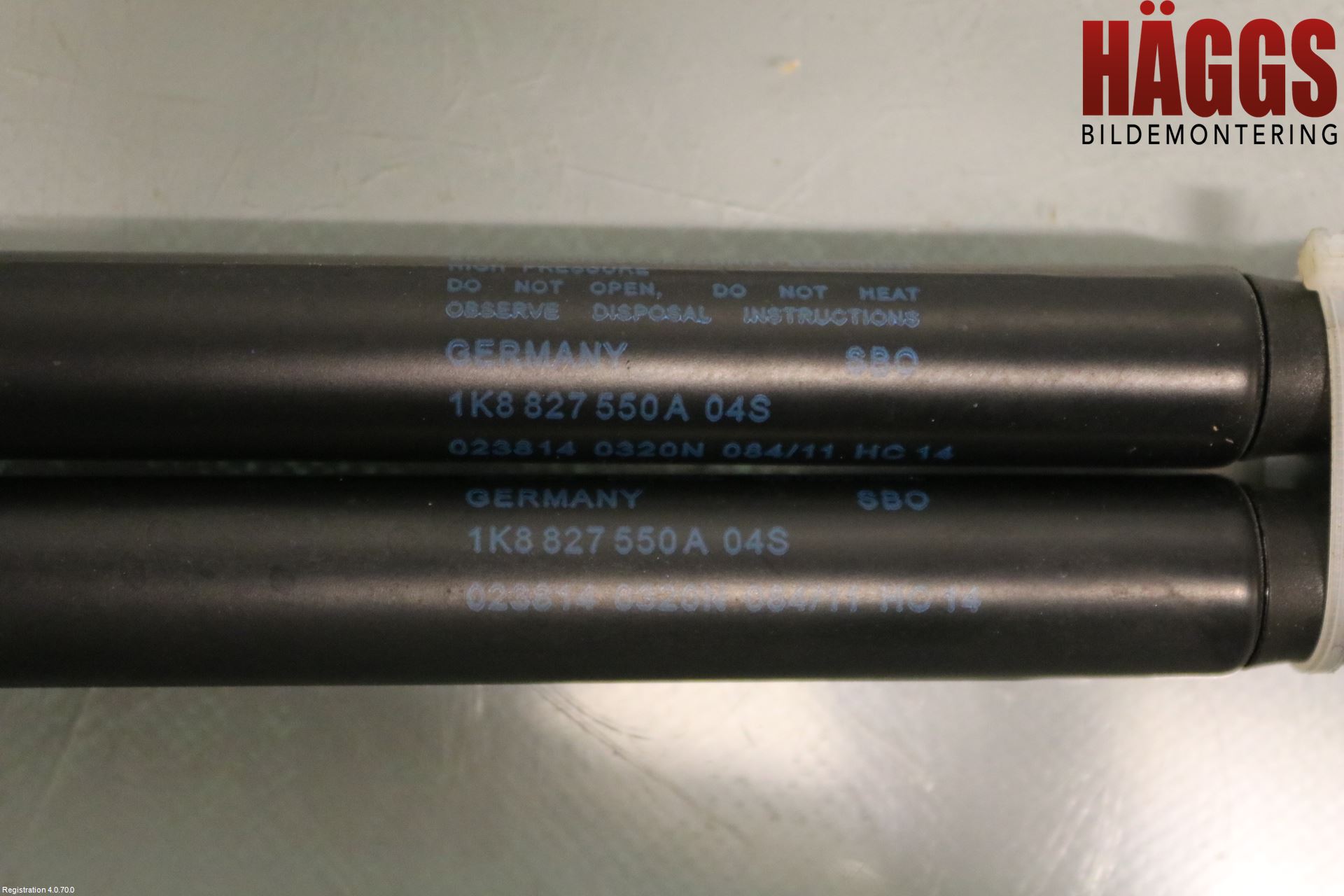 Volkswagen VW SCIROCCO 09-17 Gasfjäder Baklucka