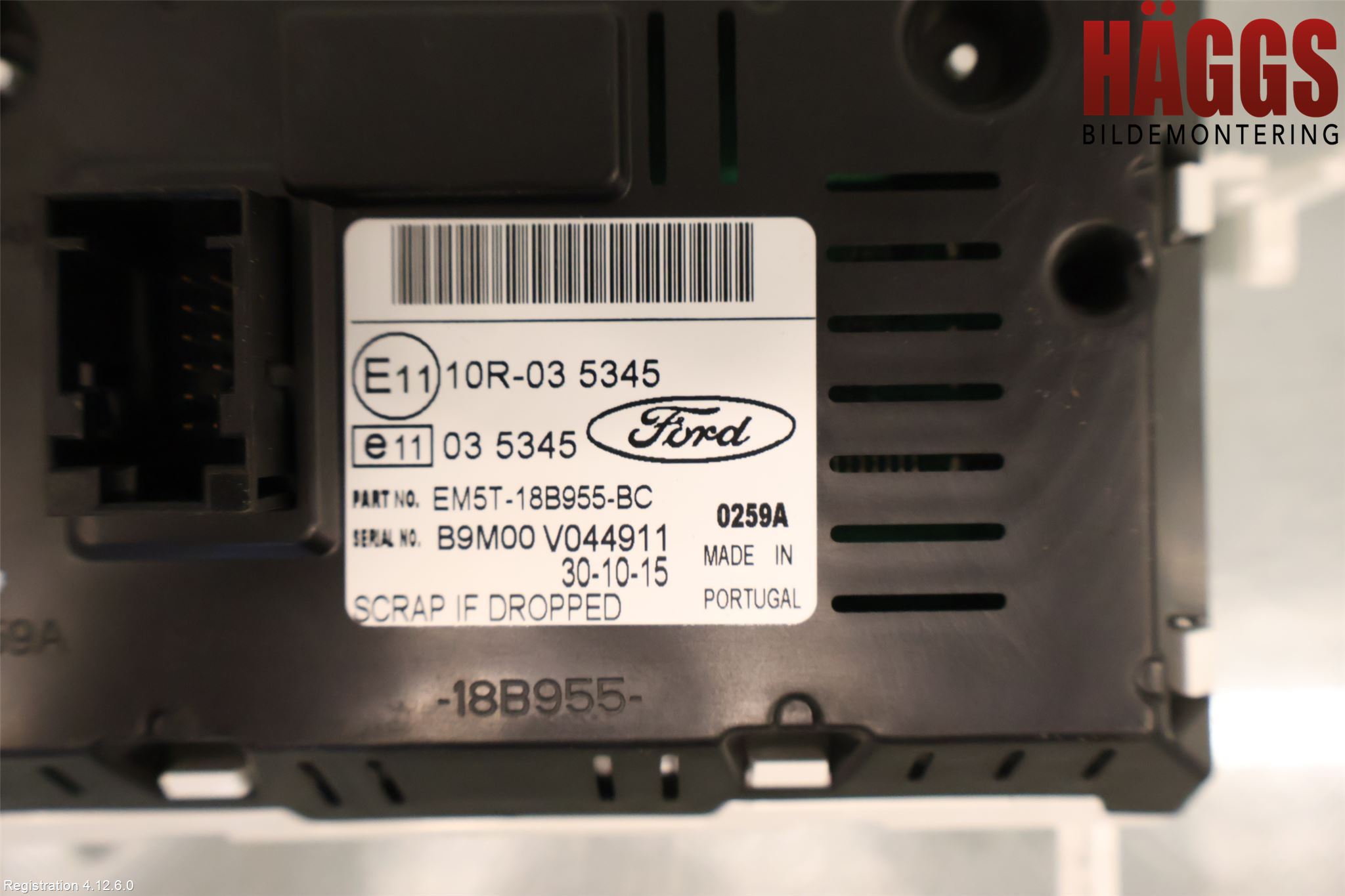 Ford TRANSIT/TOURNEO CONNECT 13-22 Multifunktionsdisplay
