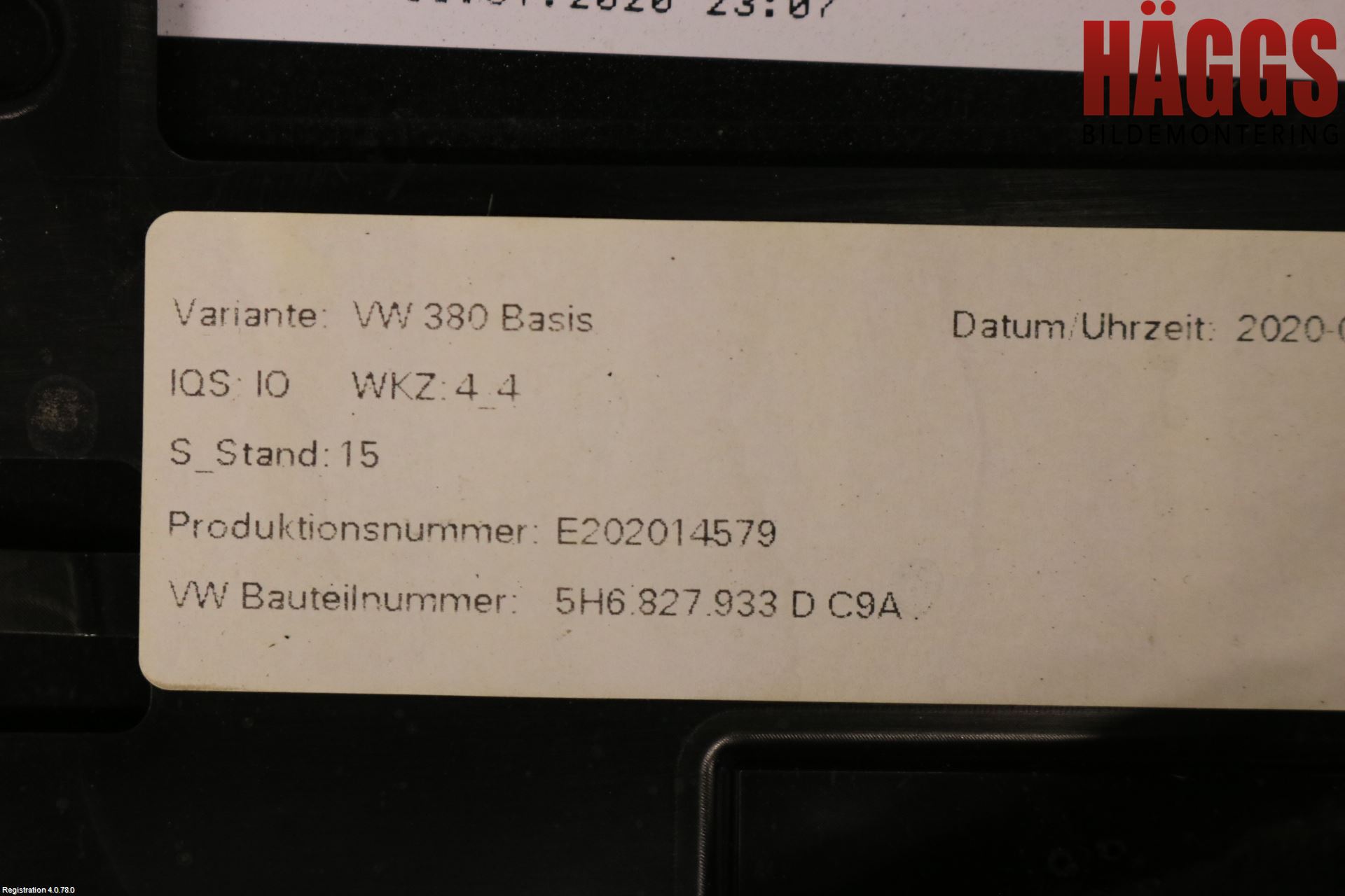 Volkswagen VW GOLF / E-GOLF VIII 20- Spoiler Baklucka