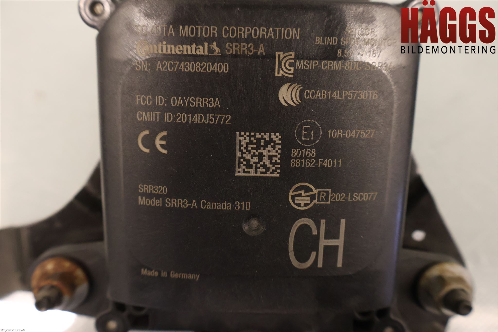 Toyota C-HR 16-23 Sensor Aktivt Kollisionsskydd