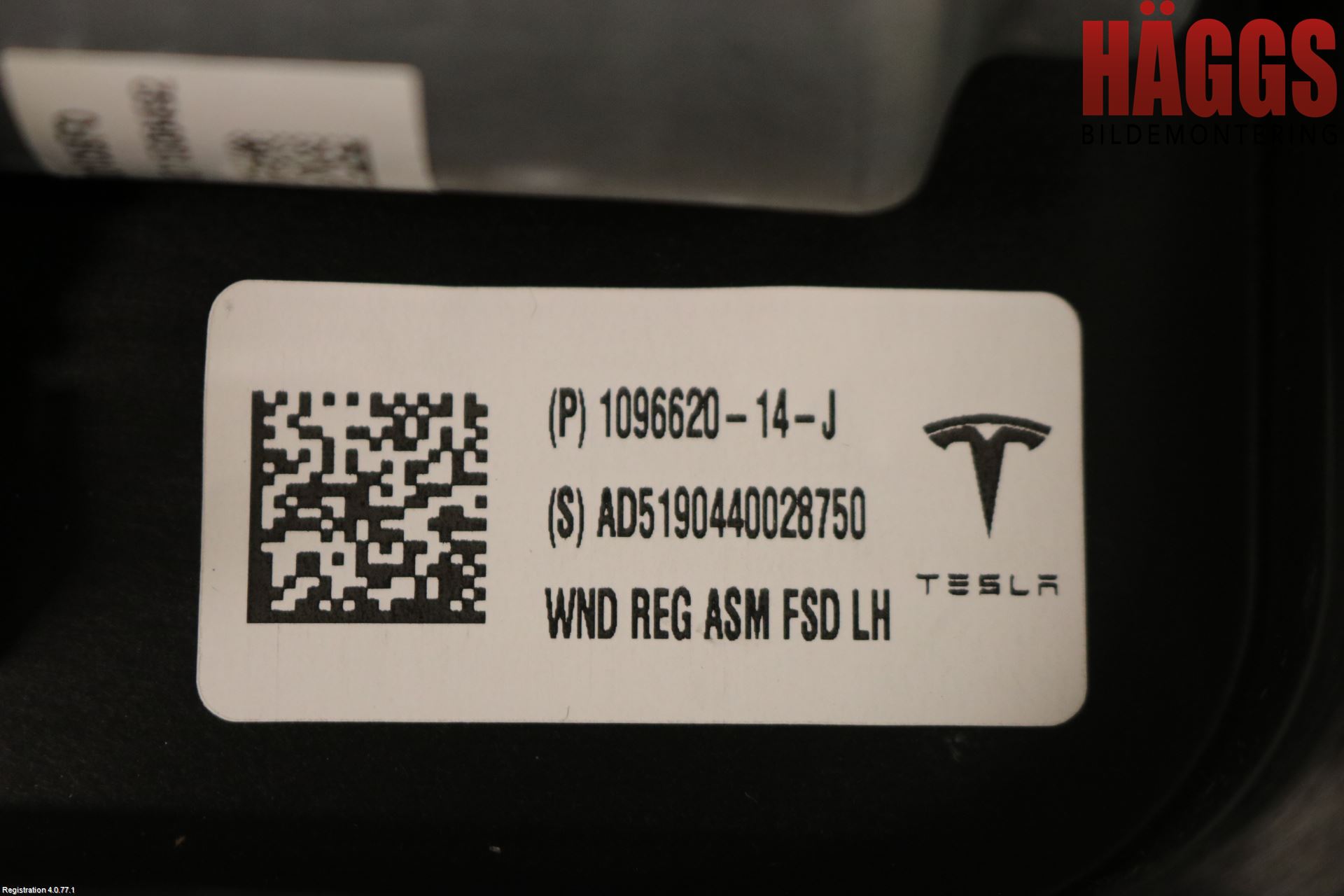 Tesla MODEL 3 17- Fönsterhiss El Kompl