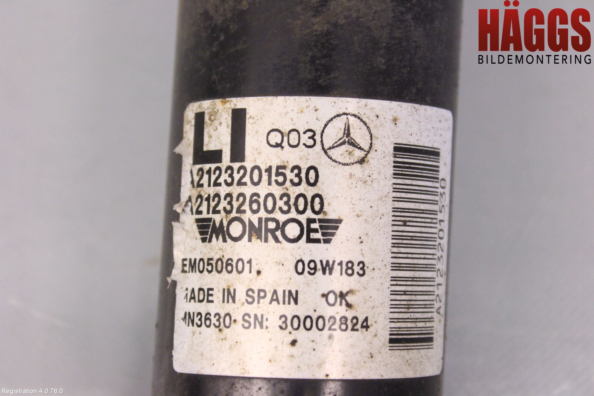 Mercedes-Benz MB E-KLASS (W212) 09-16 Stötdämpare Bak