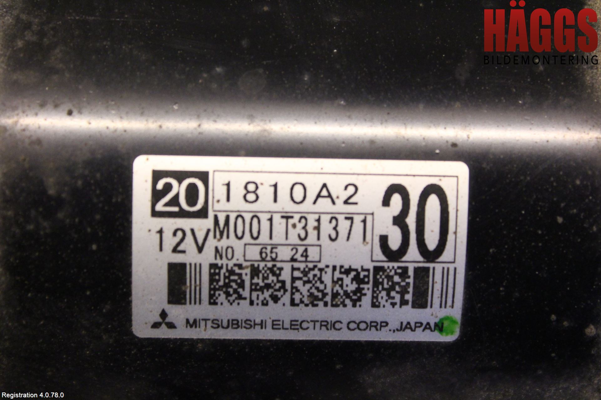 Mitsubishi ASX 10-22 Startmotor Diesel