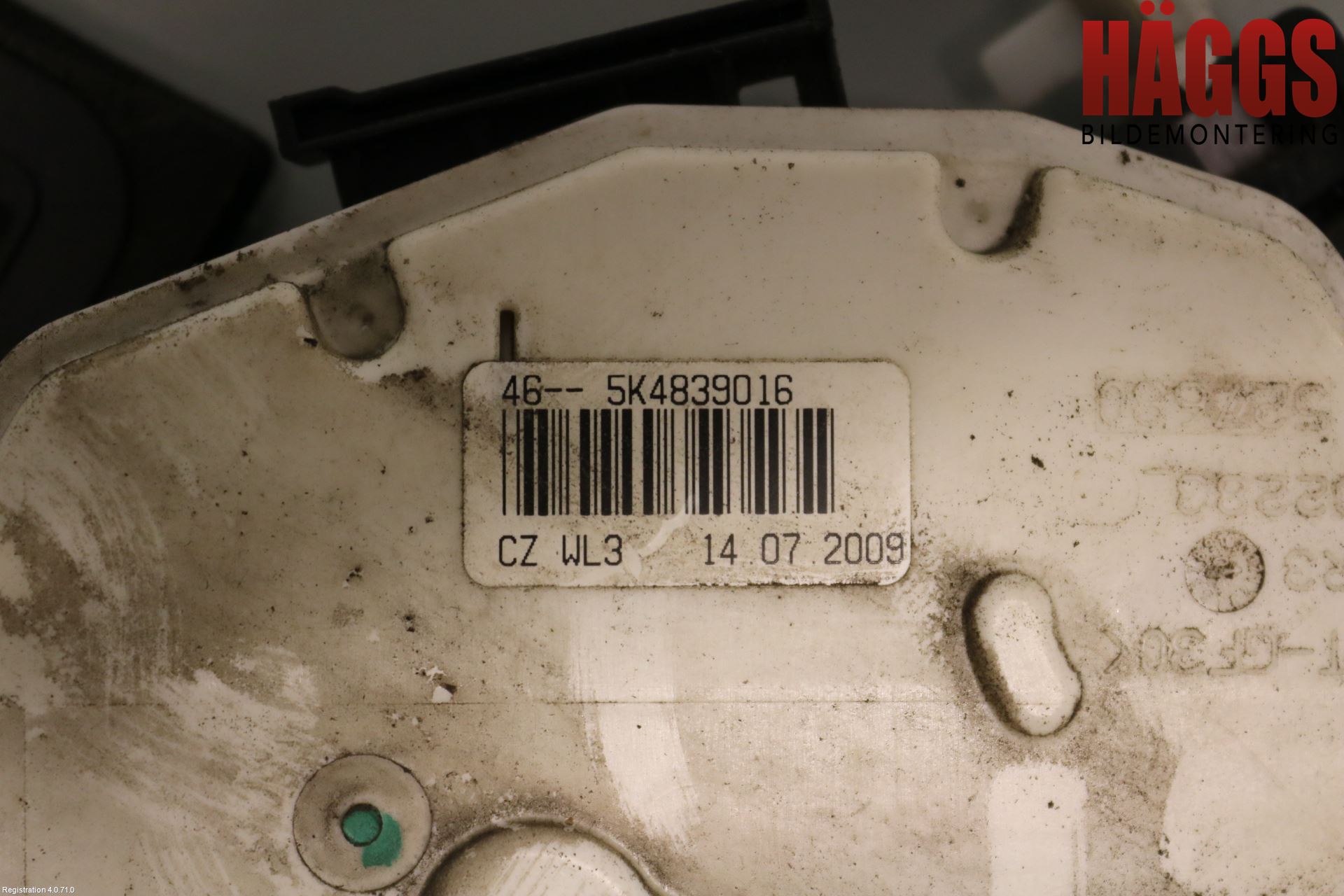 Volkswagen VW POLO 10-17 Låskista-Dörrlås