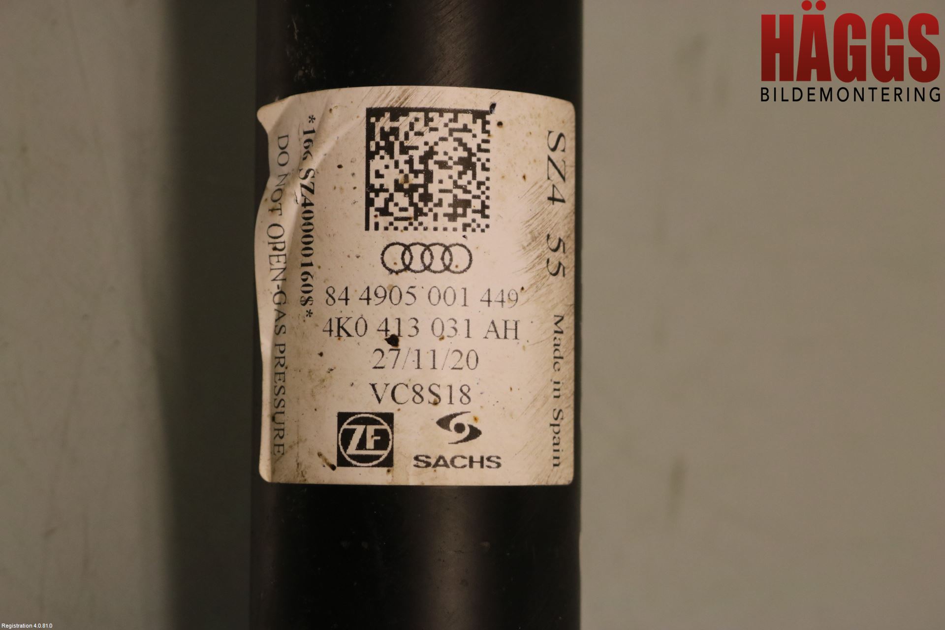 Audi A6 F2/C8 19- Fjäderben Fram Höger