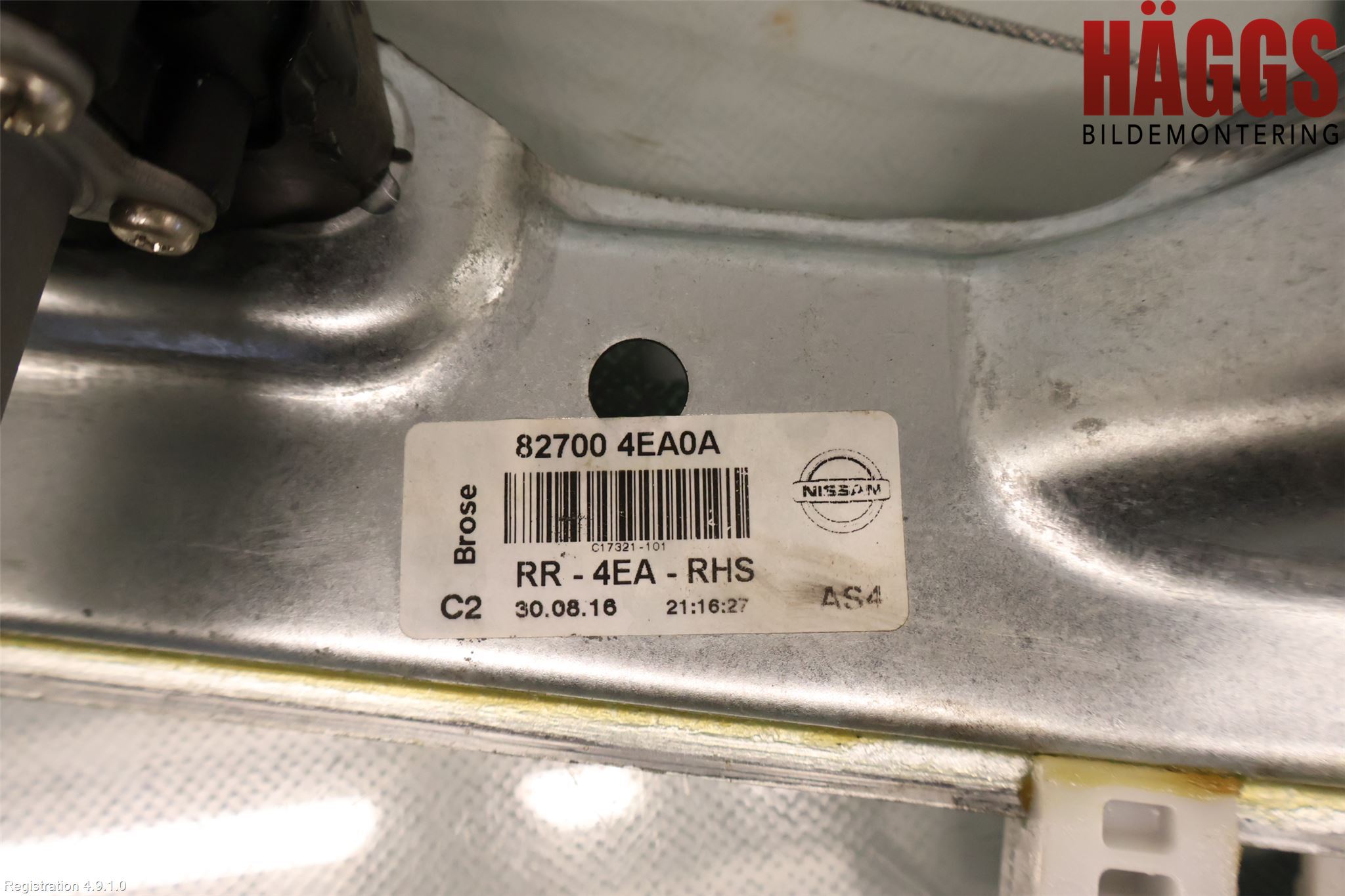 Nissan QASHQAI 14-17 Fönsterhiss El Kompl