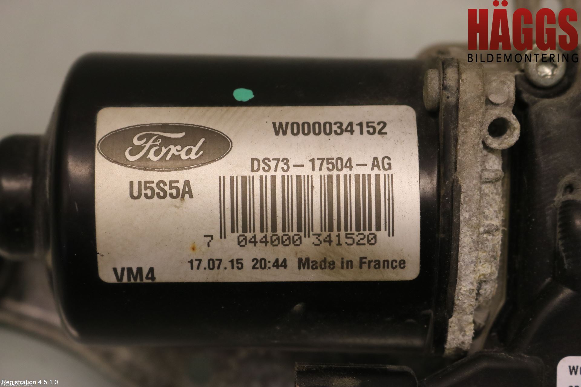 Ford MONDEO 15-22 Torkarmotor Vindruta