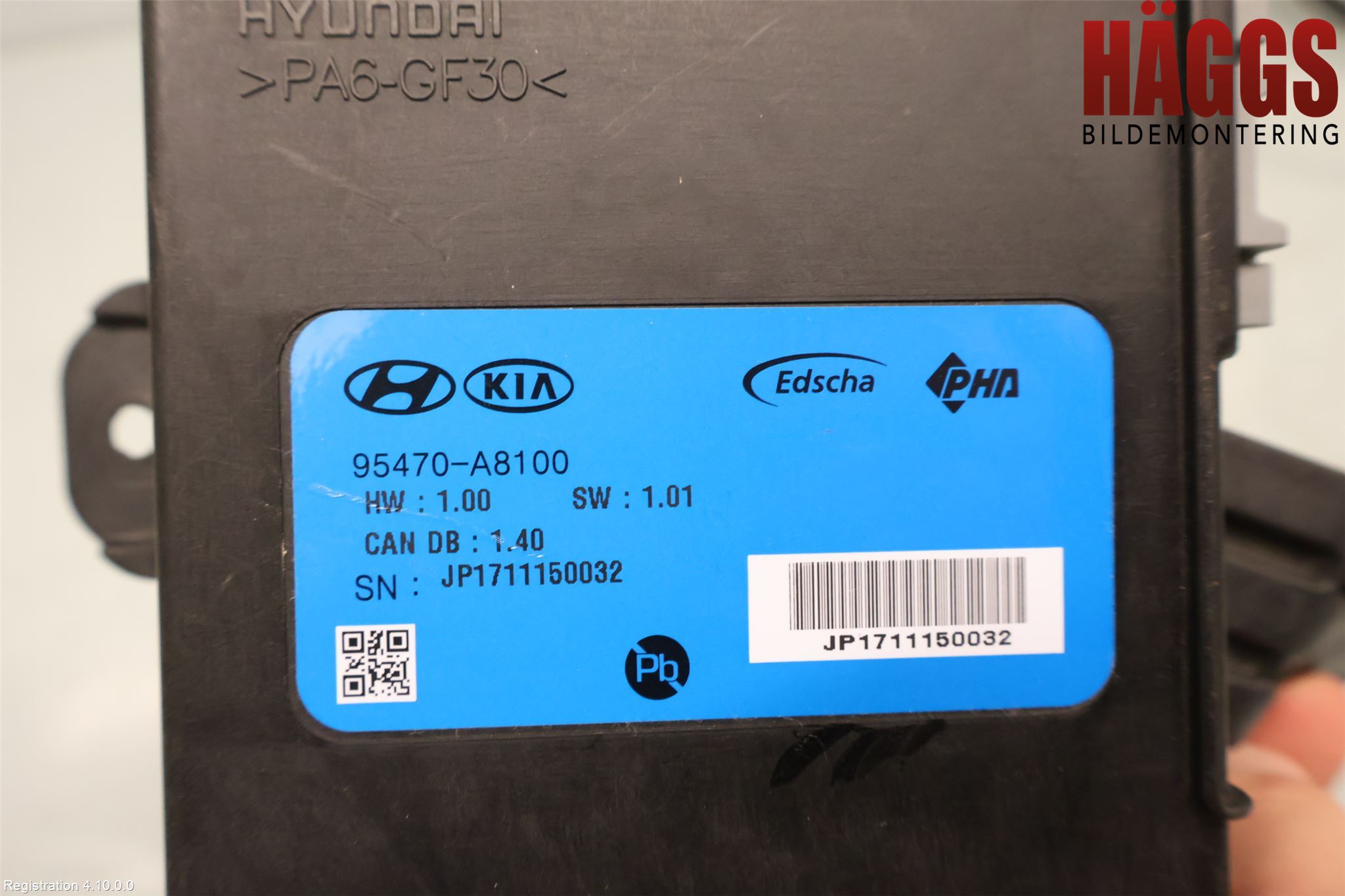 Kia OPTIMA 16-20 Styrenhet Baklucka