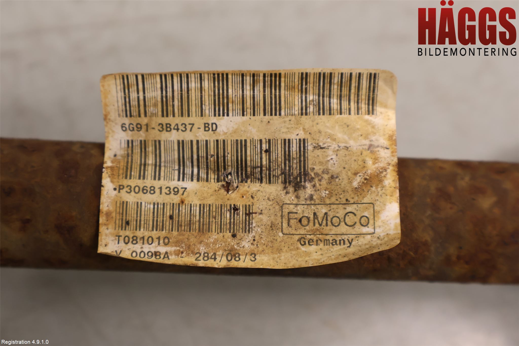 Ford S-MAX 06-15 Drivaxel Fram Vänster