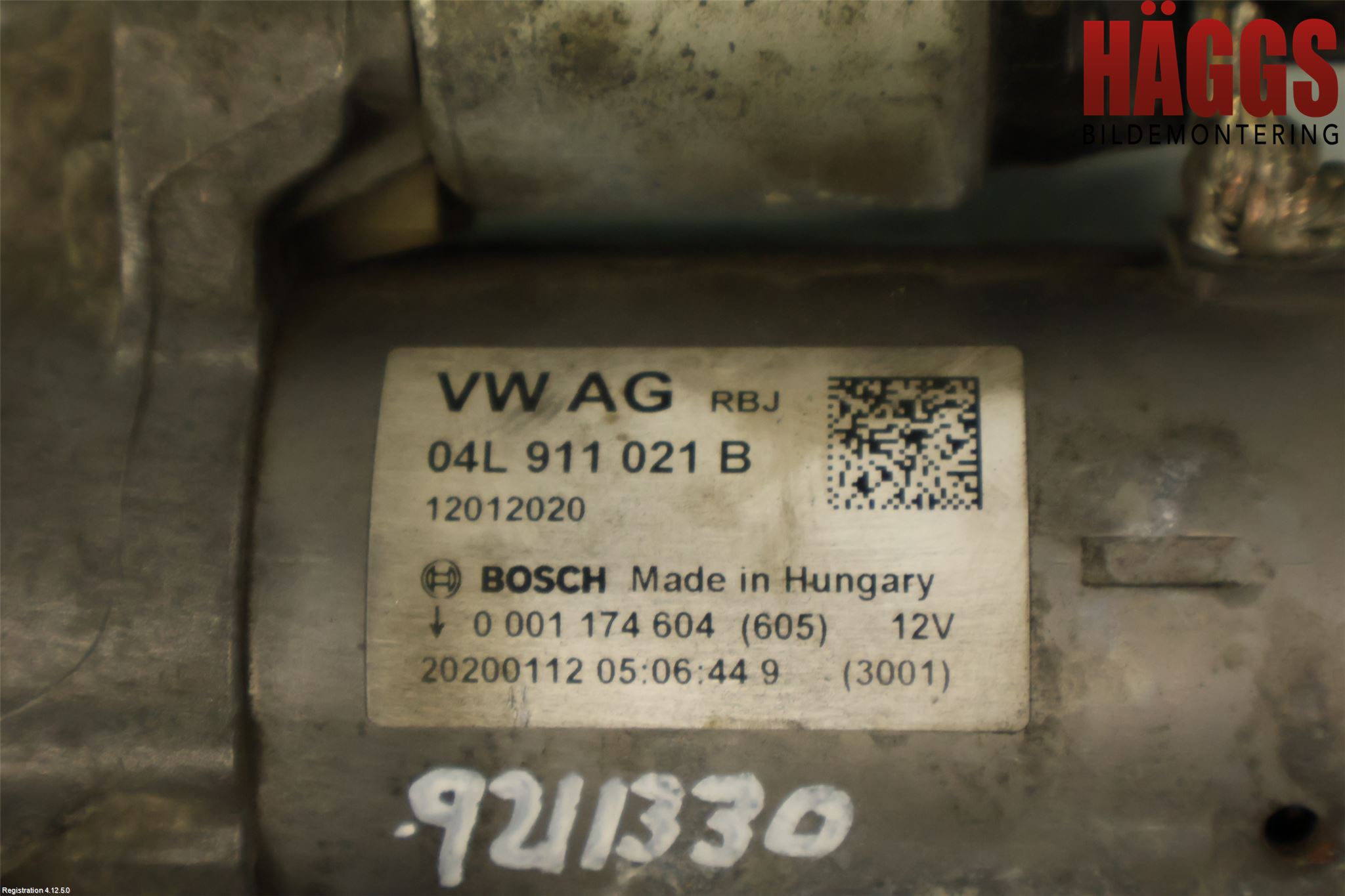 Audi A4/S4 B9 20- Startmotor Diesel