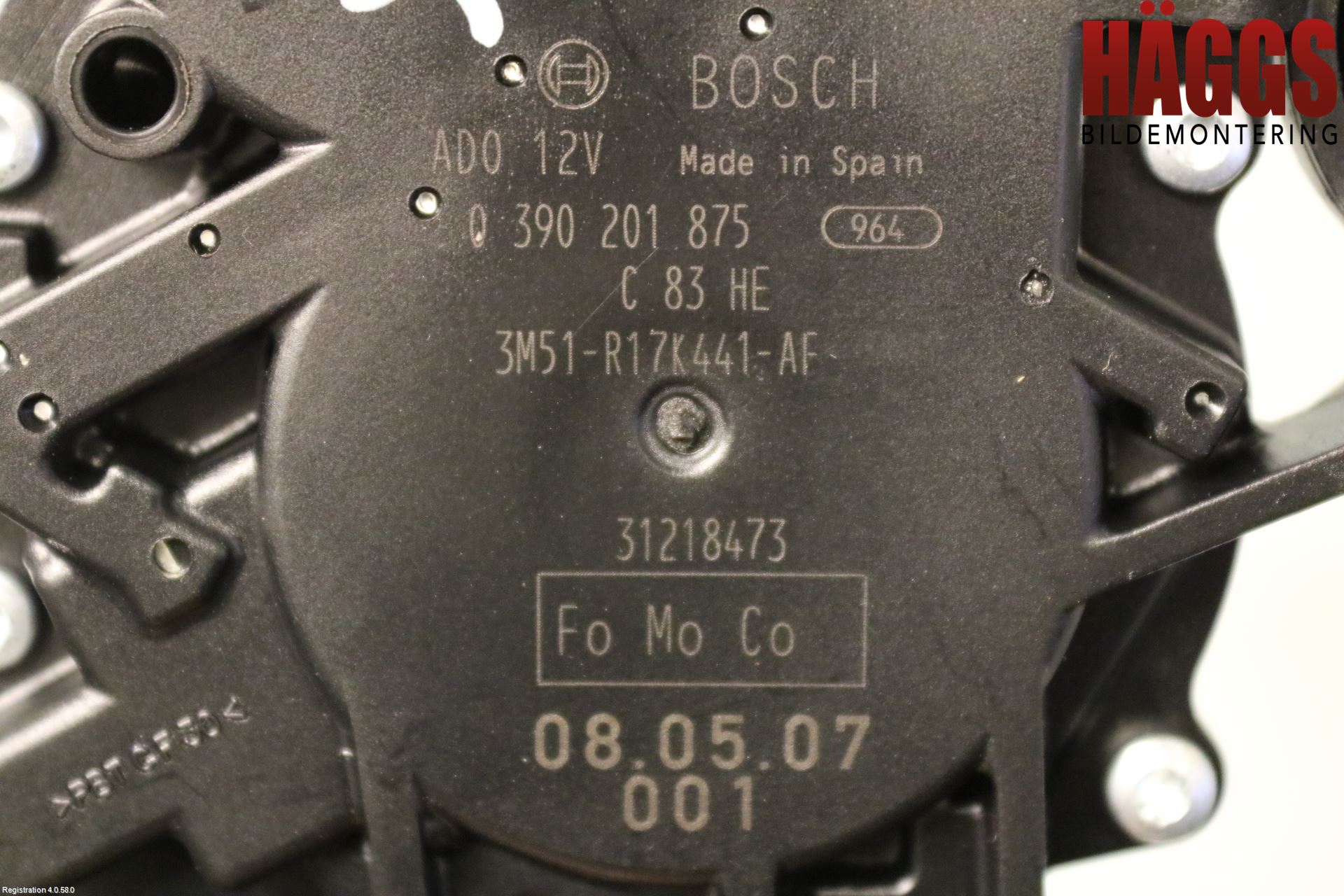 Ford FOCUS 08-11 Torkarmotor Baklucka
