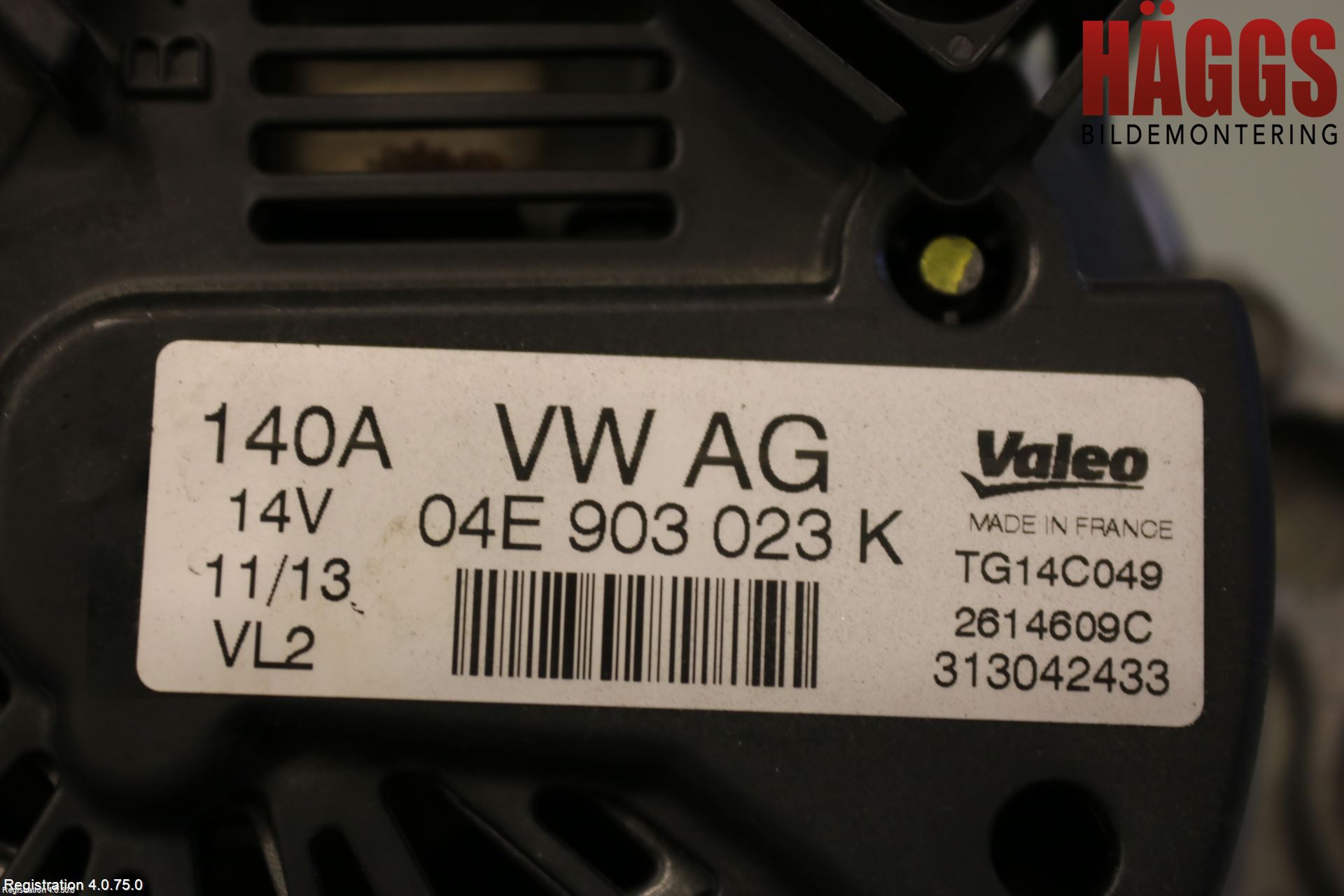 Volkswagen VW GOLF / E-GOLF VII 13-20 Generator
