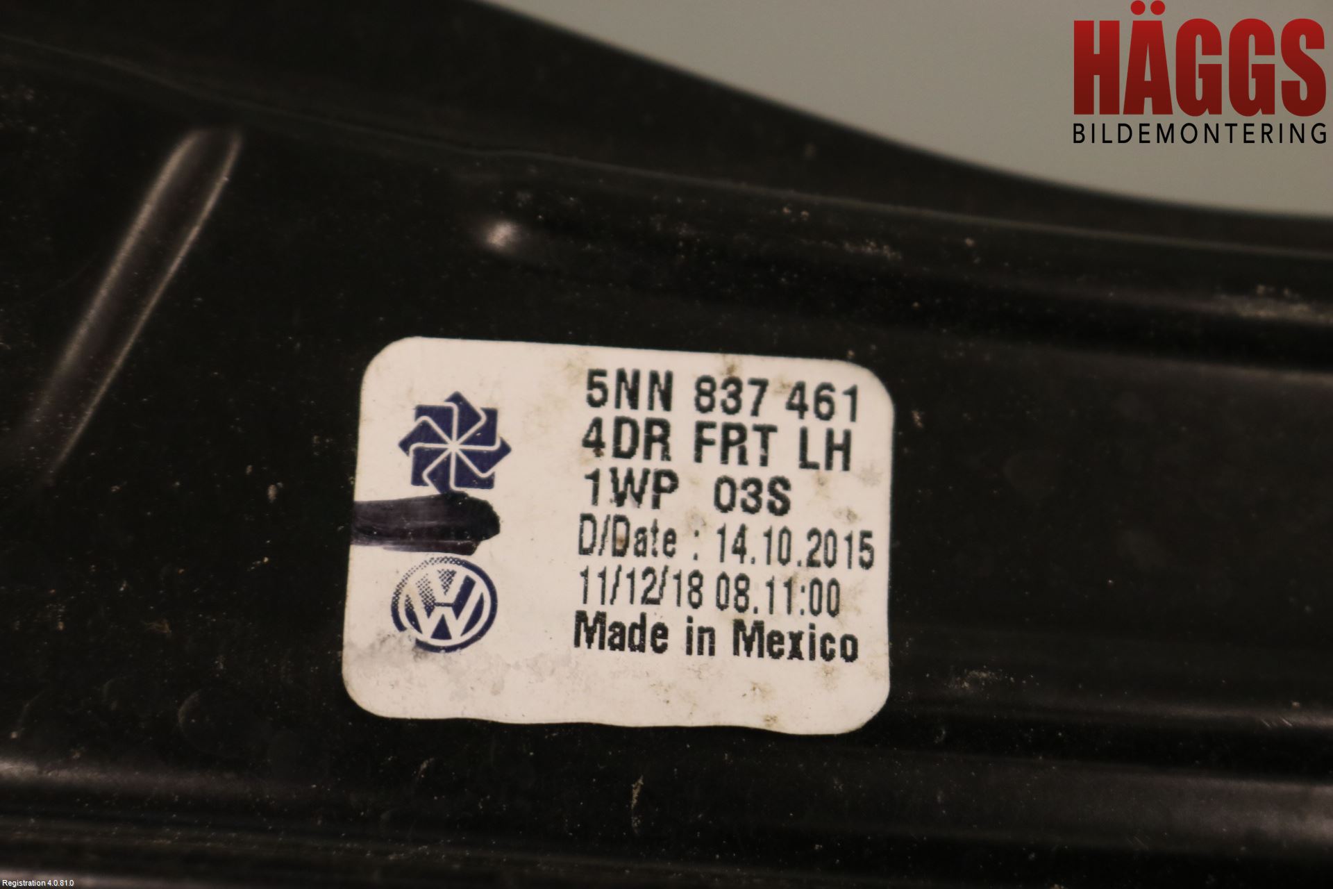 Volkswagen VW TIGUAN ALLSPACE 18- Fönsterhissmekanism