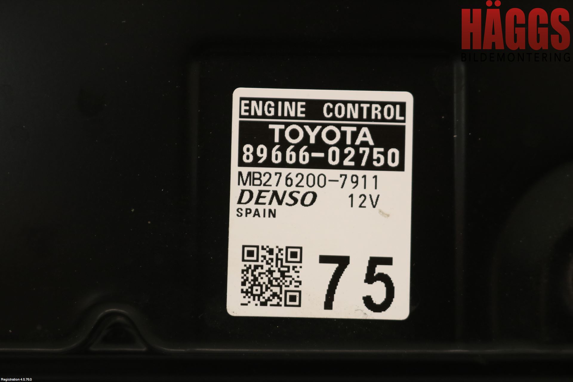 Toyota COROLLA 19- Styrenhet Insprut Bensin