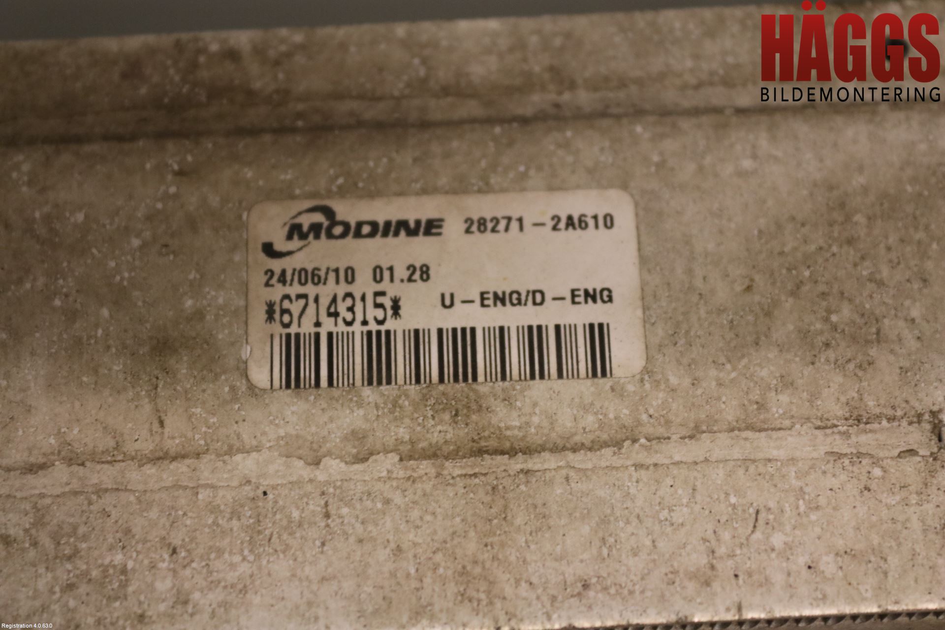 Kia CEED 06-12 Laddluft-Intercooler Kyl