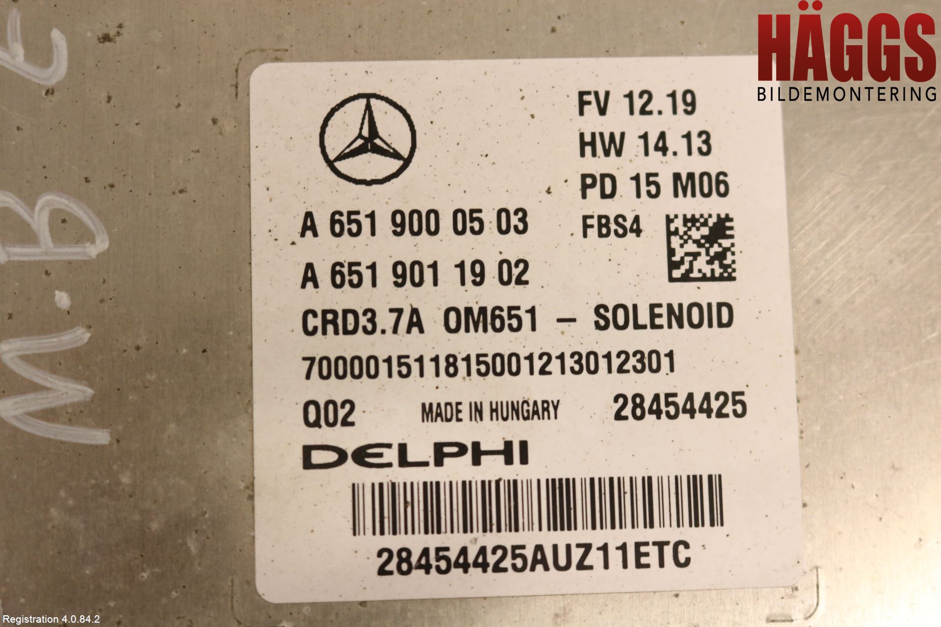 Mercedes-Benz MB E-KLASS (W212) 09-16 Styrenhet Inspump Diesel