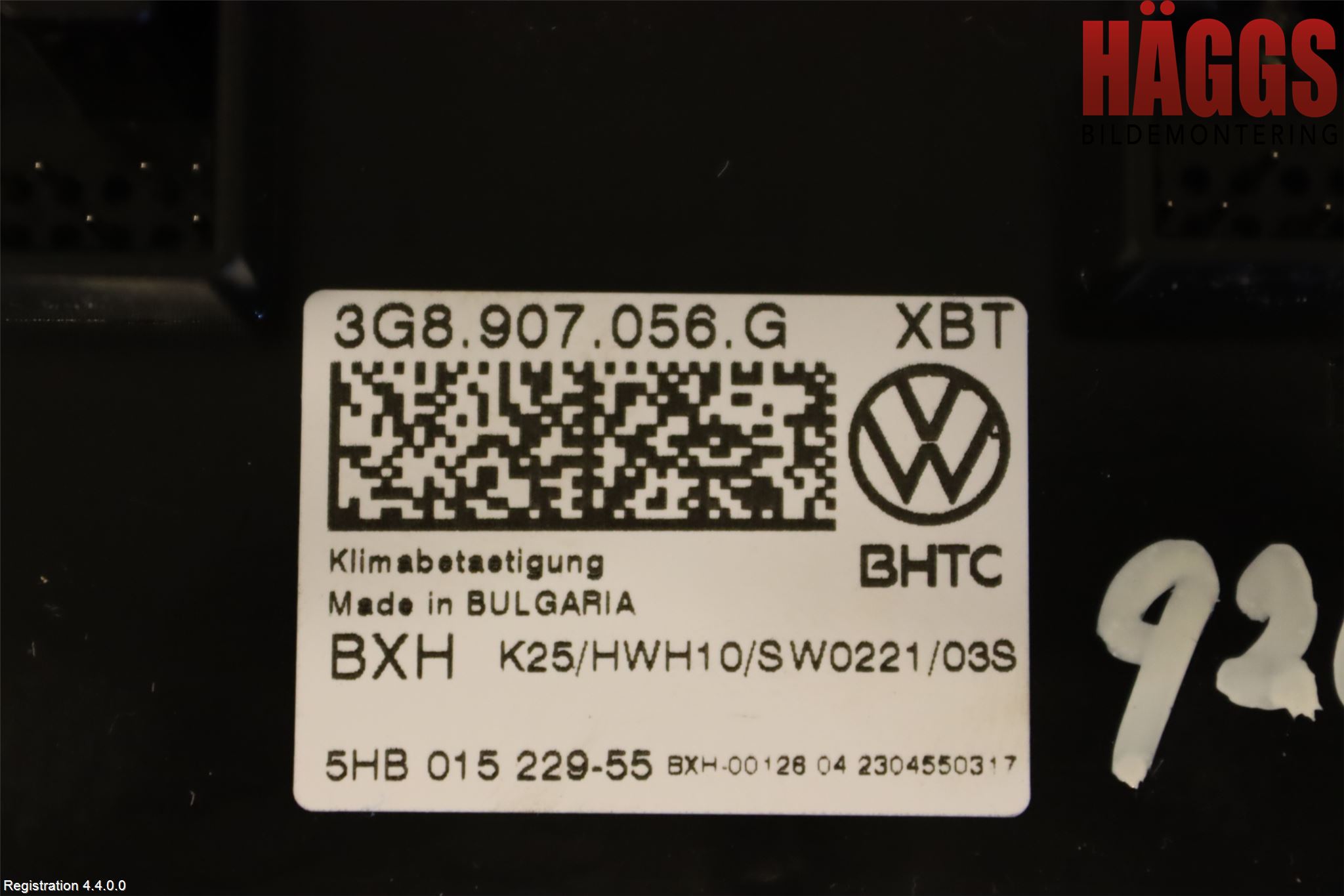 Volkswagen VW PASSAT 20-24 Ac Styrenhet Ac Manöveren