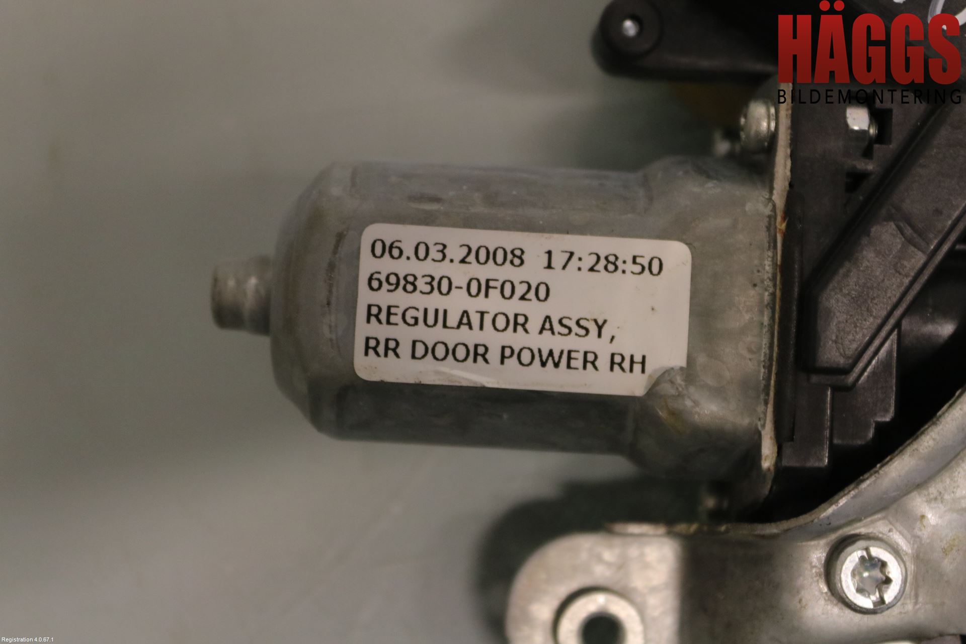 Toyota COROLLA VERSO 08-09 Fönsterhiss El Kompl
