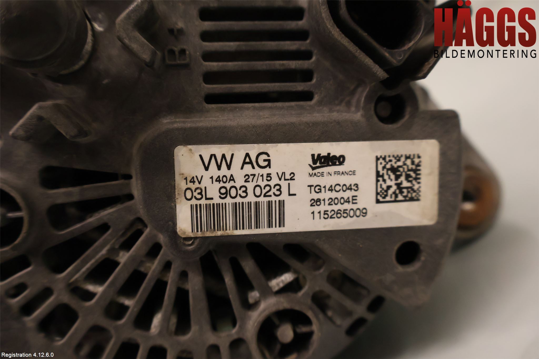 Volkswagen VW PASSAT 15-19 Generator