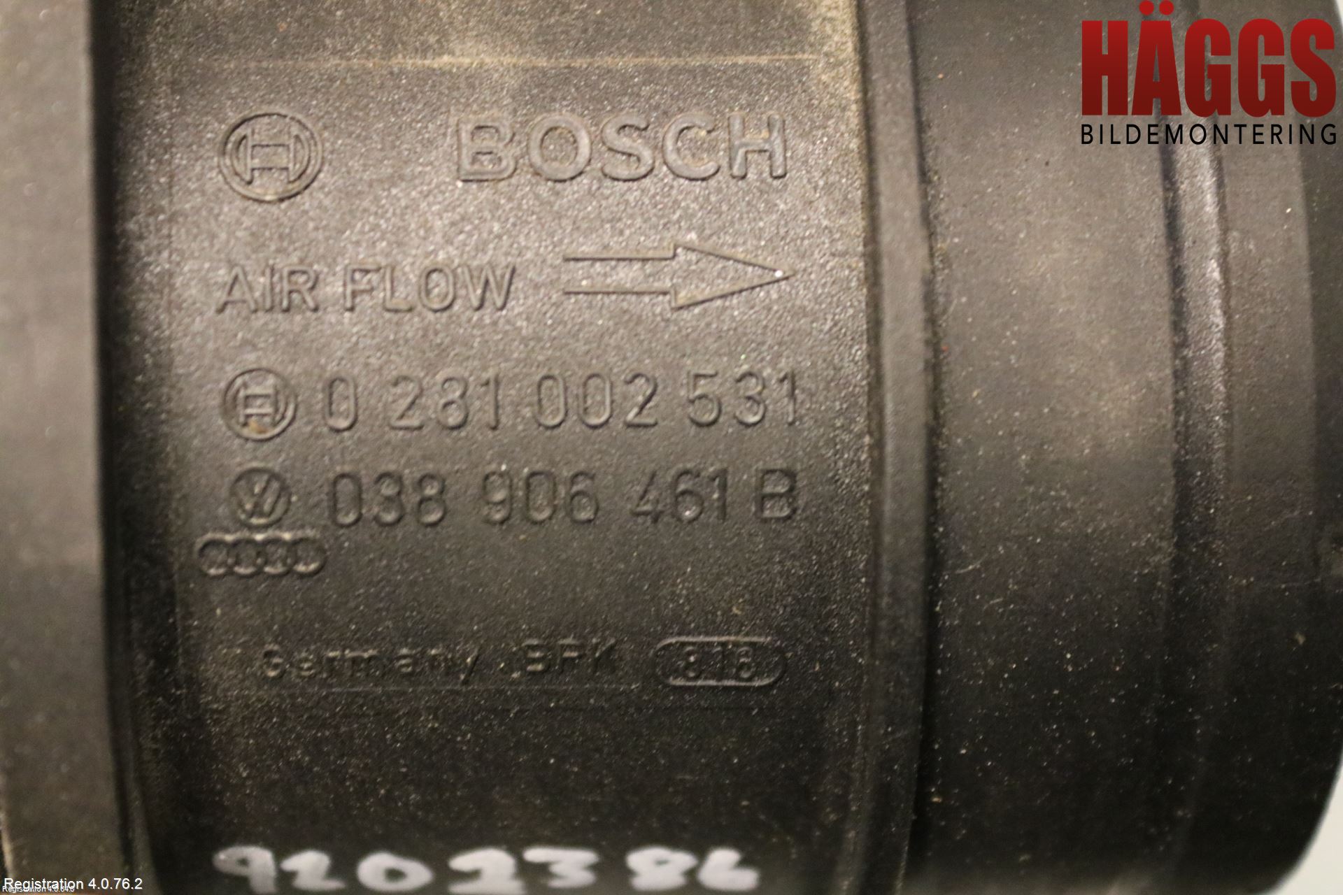 Volkswagen VW CADDY      04-10 Injluftmassamätare