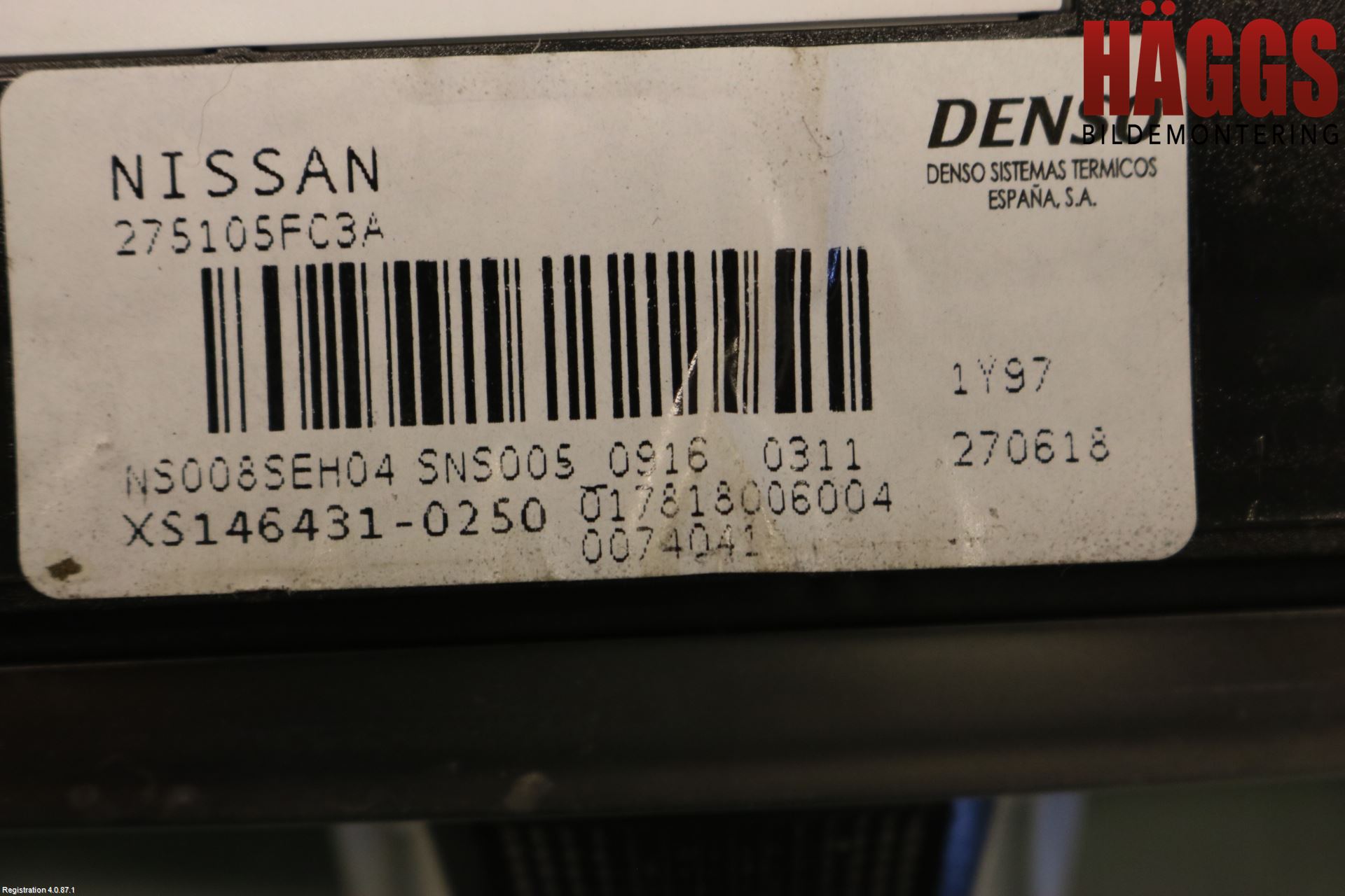 Nissan MICRA 17- Ac Styrenhet Ac Manöveren