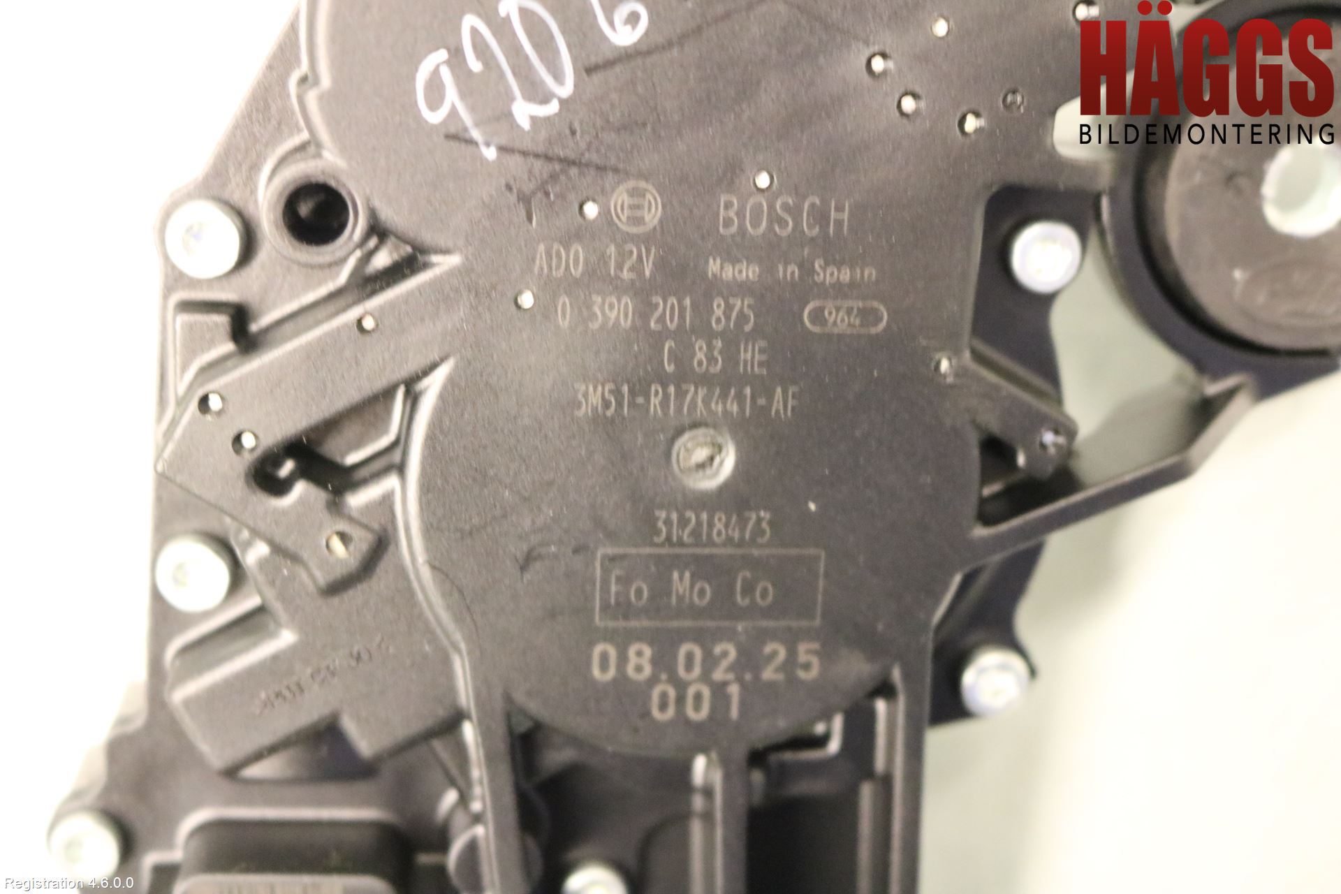 Ford FOCUS 08-11 Torkarmotor Baklucka