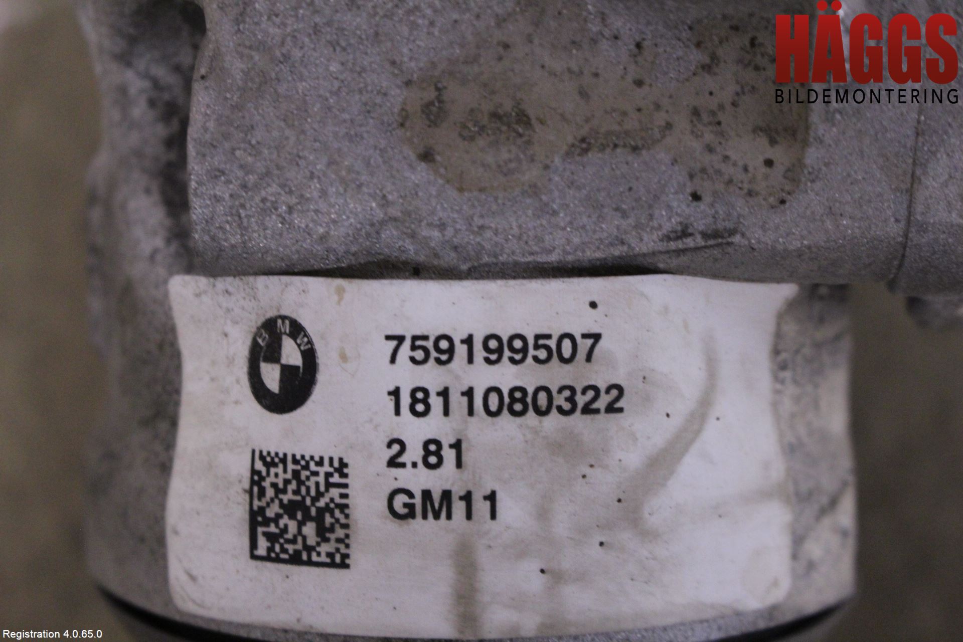 BMW 3 GT F34 13-19 Framvagn Diffrential