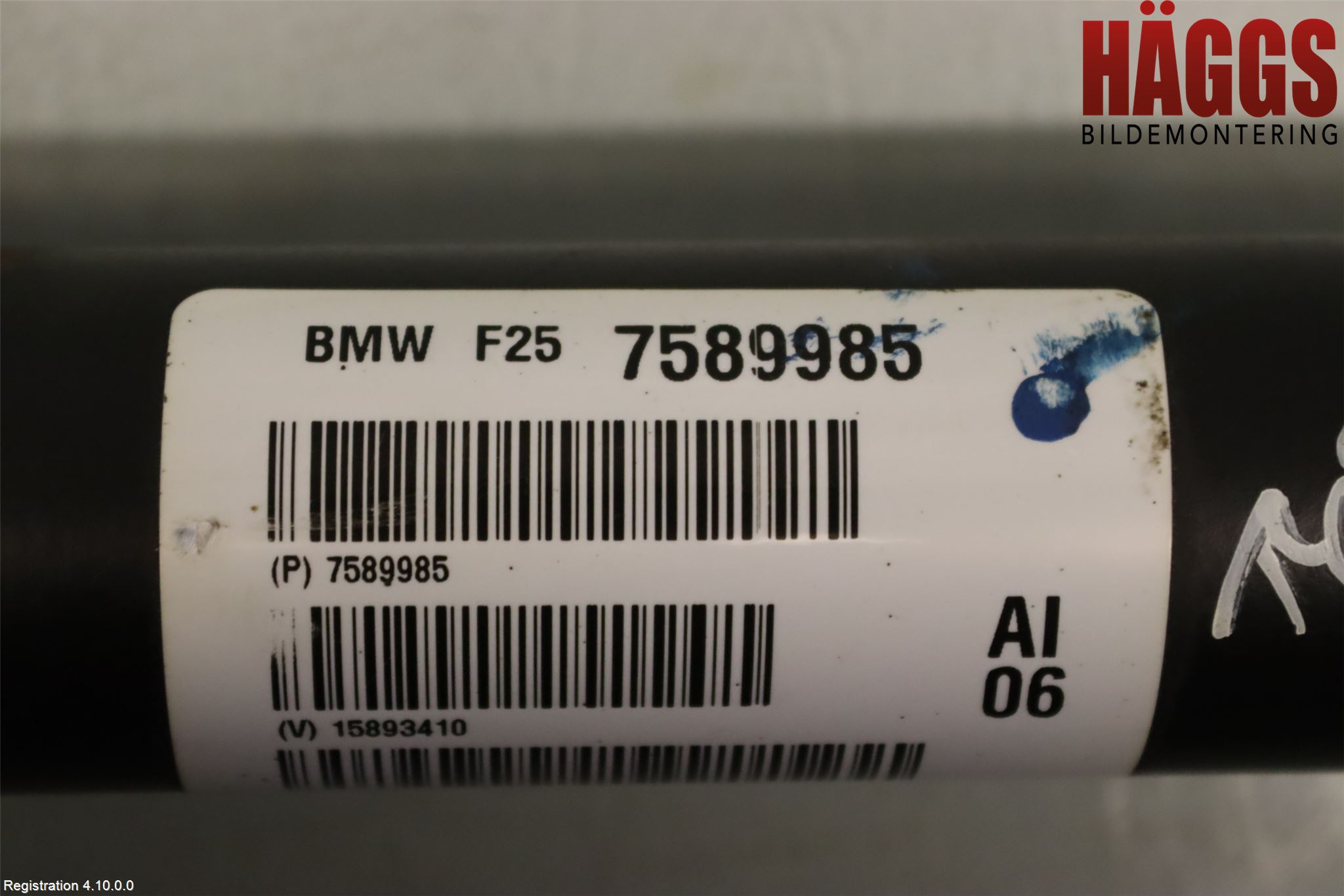 BMW X3 F25 10-17 Mellanaxel Främre 4Wd