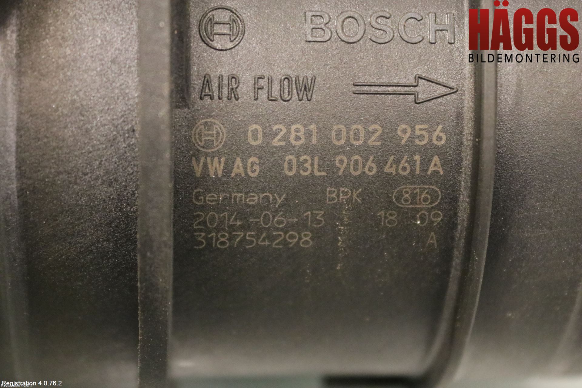 Audi A3/S3 8V 13-20 Injluftmassamätare