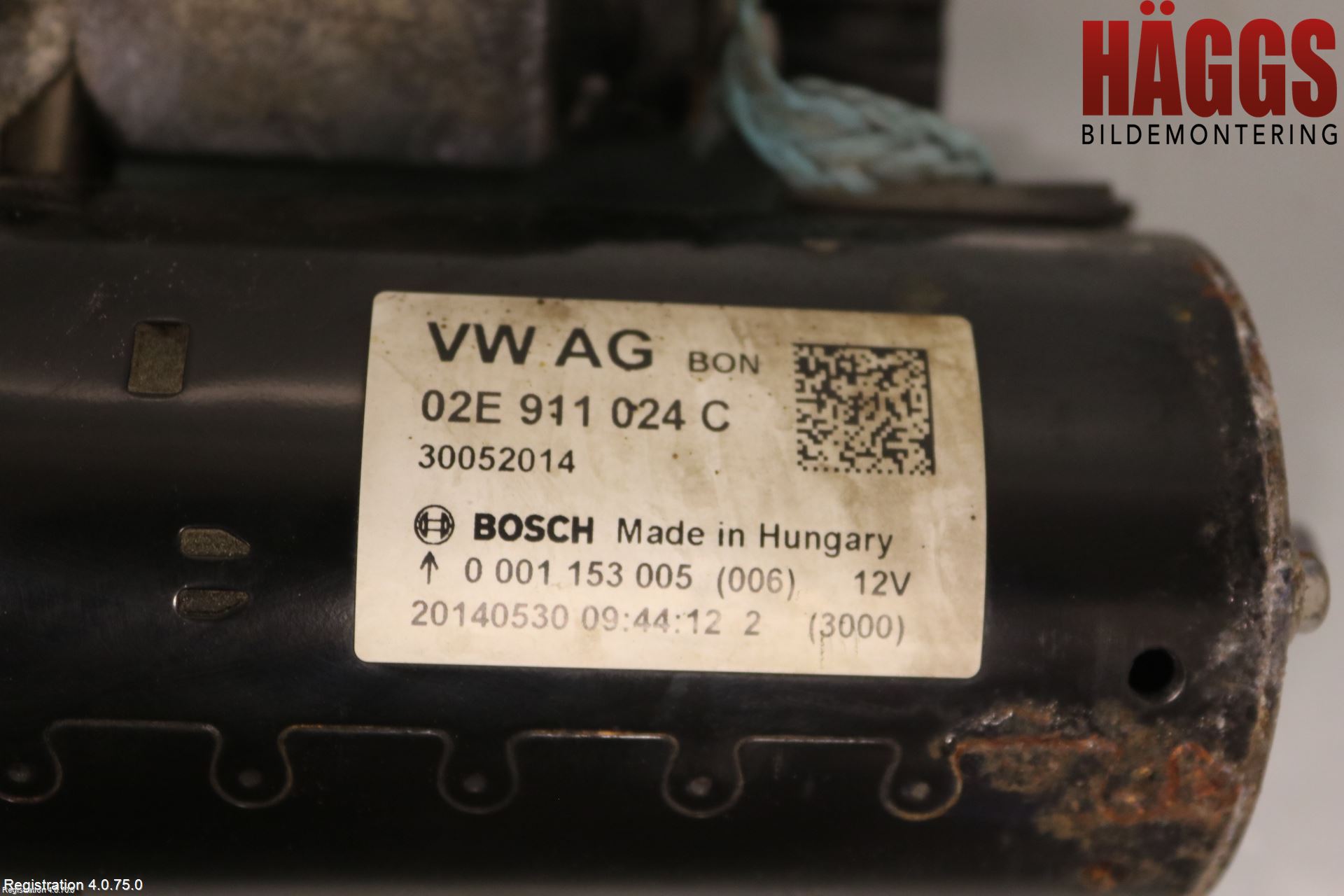 Volkswagen VW PASSAT 11-14 Startmotor Diesel
