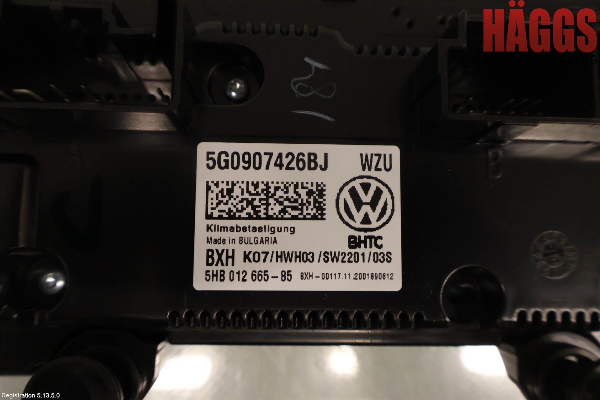 Volkswagen VW T-ROC 18- Ac Styrenhet Ac Manöveren
