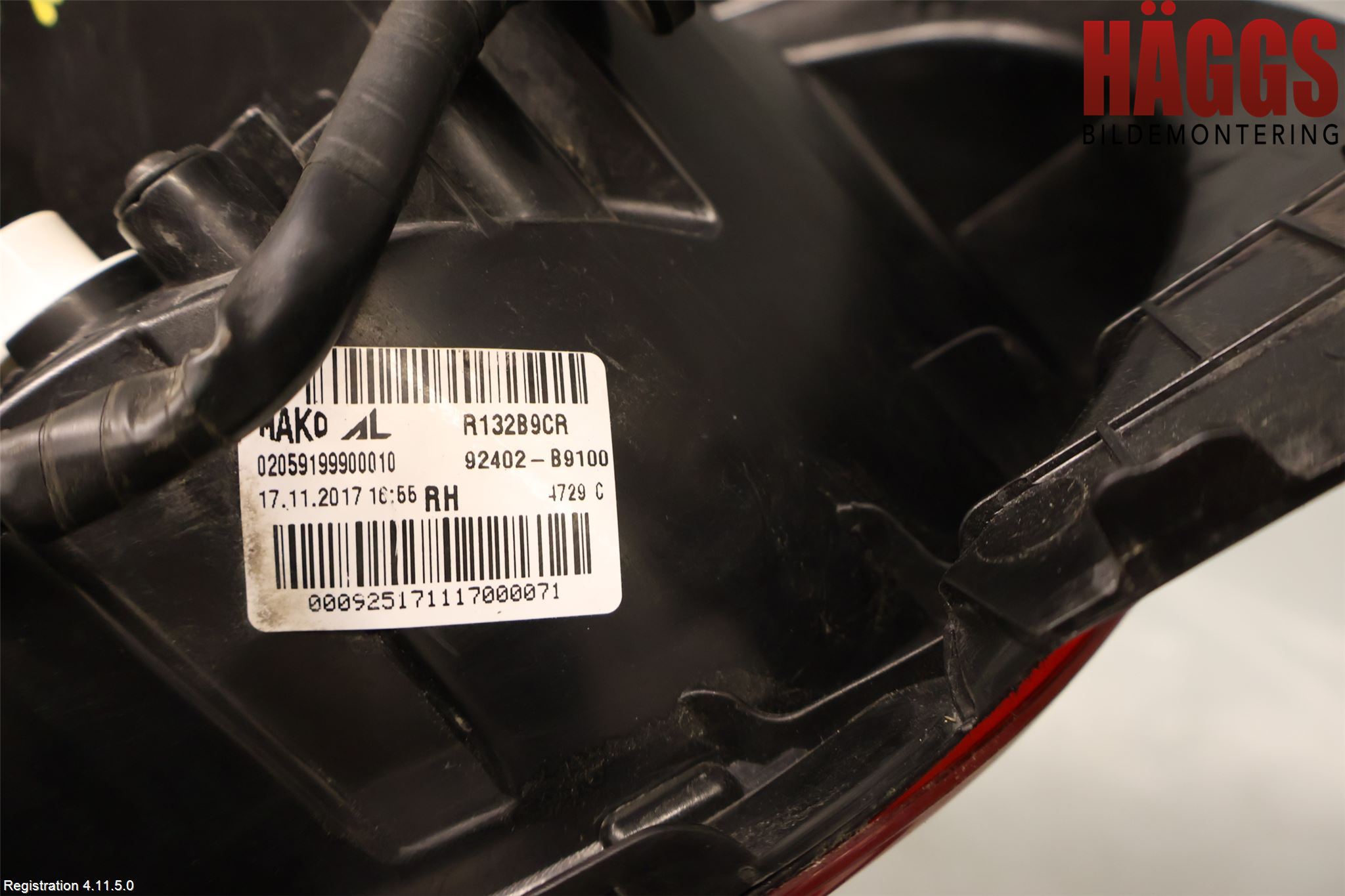Hyundai i10 BA 17-20 Bakljus Höger