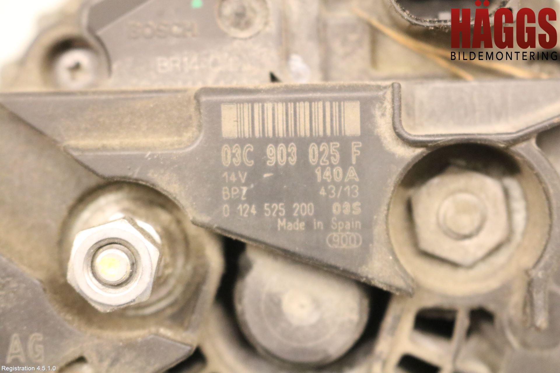 Audi A1/S1 11-18 Generator