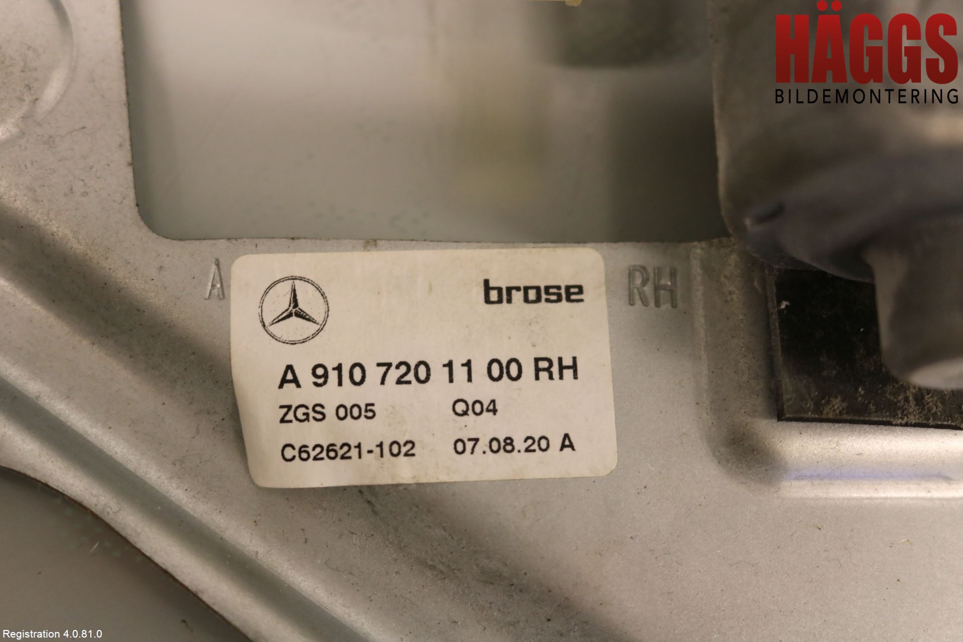Mercedes-Benz MB SPRINTER (W907/W910) 19- Fönsterhissmekanism