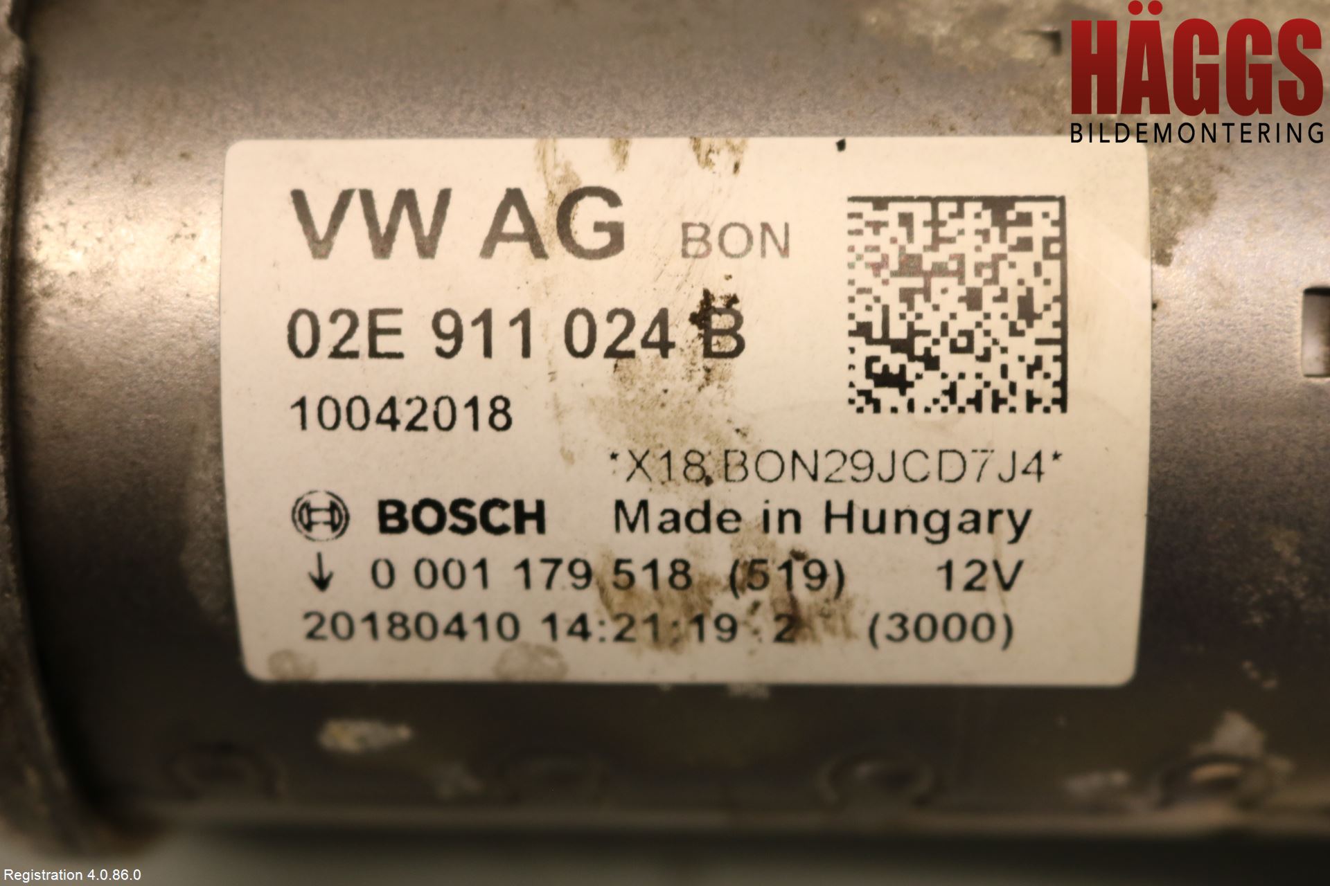 Volkswagen VW TIGUAN 16-24 Startmotor