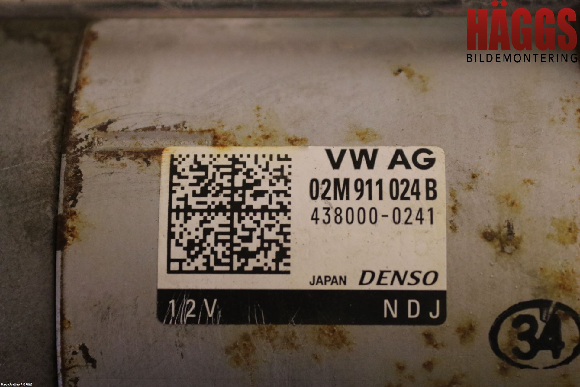 Volkswagen VW GOLF / E-GOLF VII 13-20 Startmotor Diesel